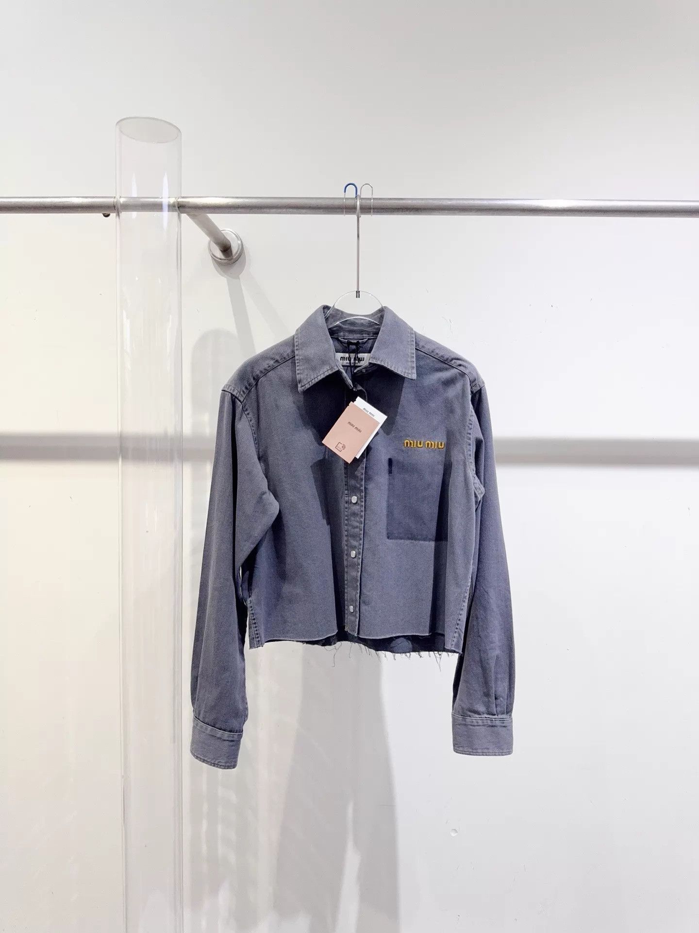 Miu Miu MIU MIU 25SS Lightweight Denim Jacket Women's 36 Size XS / US 0-2 / IT 36-38 - 1 Thumbnail