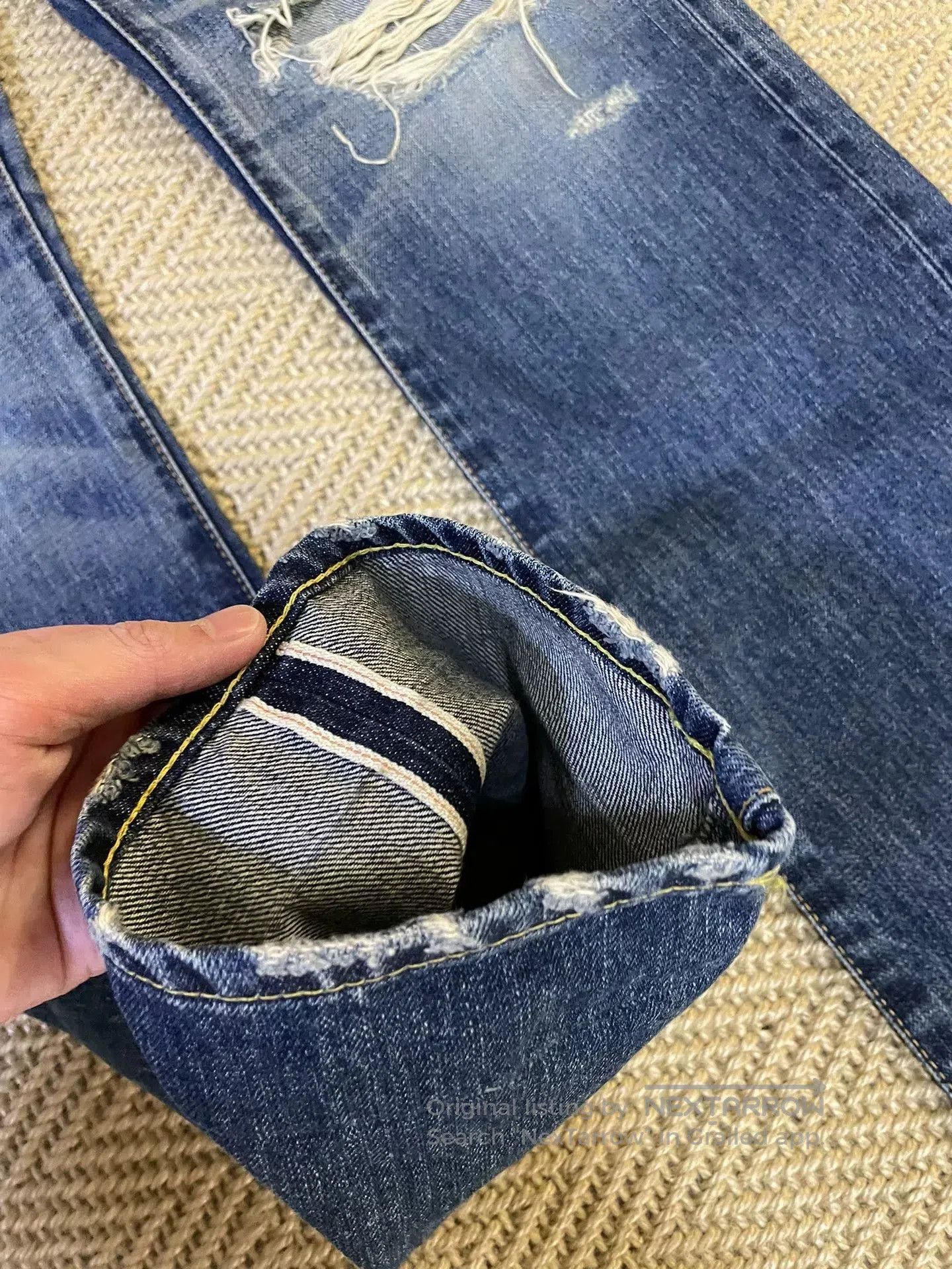Vanquish vintage denim with distressed details. Size US 28 / EU 44 - 6 Thumbnail