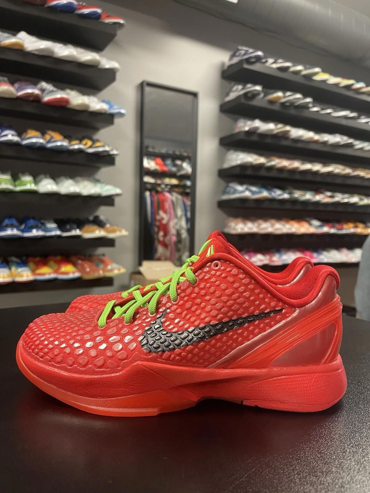 Nike Size 5y - Nike Kobe 6 Protro Reverse Grinch GS FV9676-600 GS Size US 5 / EU 37 - 1 Thumbnail