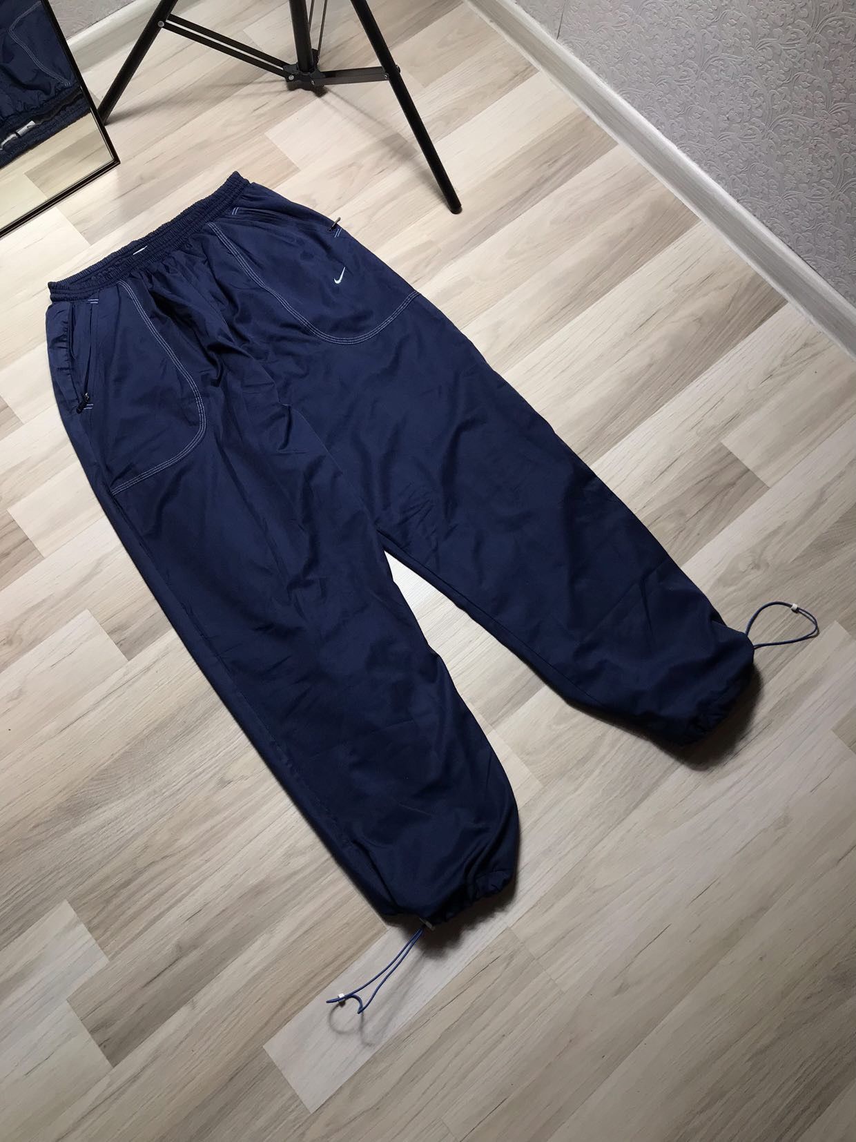Nike × Vintage Vintage Nike track suit size XXL logo blue Y2K drill pants Size US XXL / EU 58 / 5 - 7 Thumbnail
