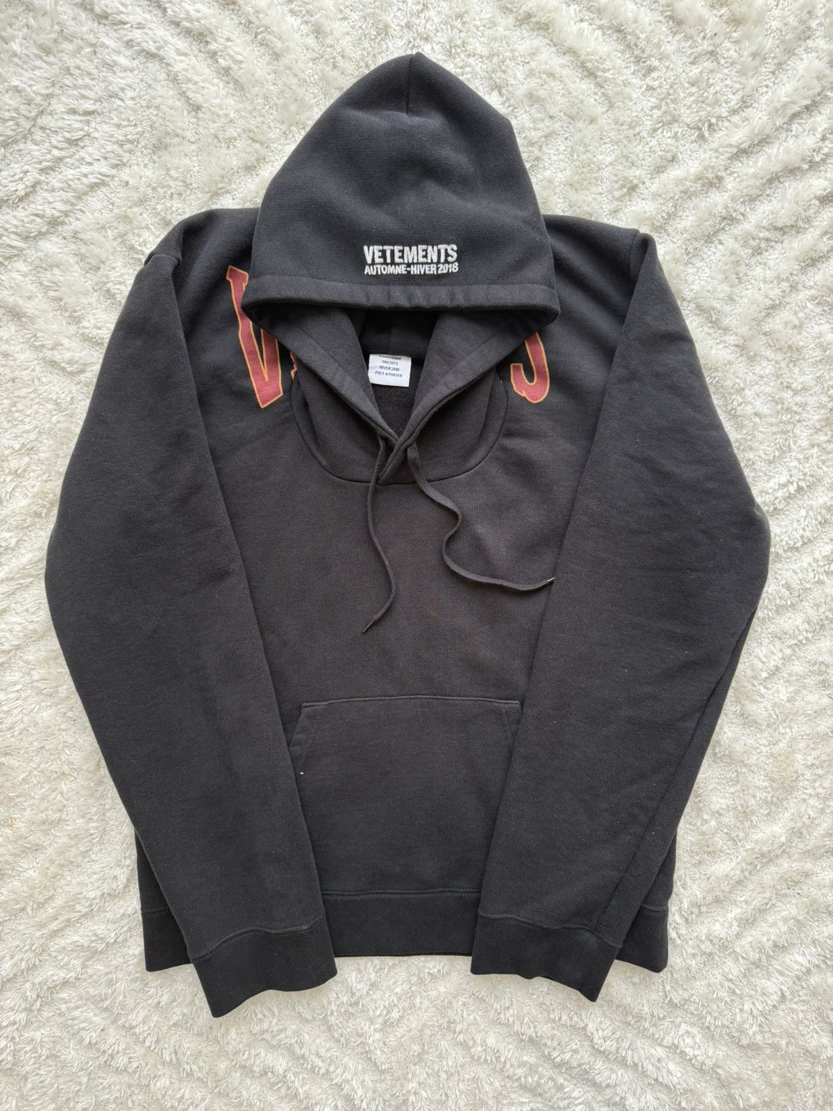 Vetements Vetements aw18 “misplaced” hoodie by demna gvasalia
