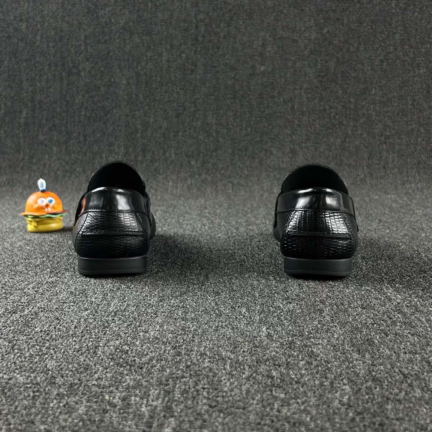 Versace Versace Black Croc-Ostrich Leather 40 EU Size US 7 / EU 40 - 5 Thumbnail