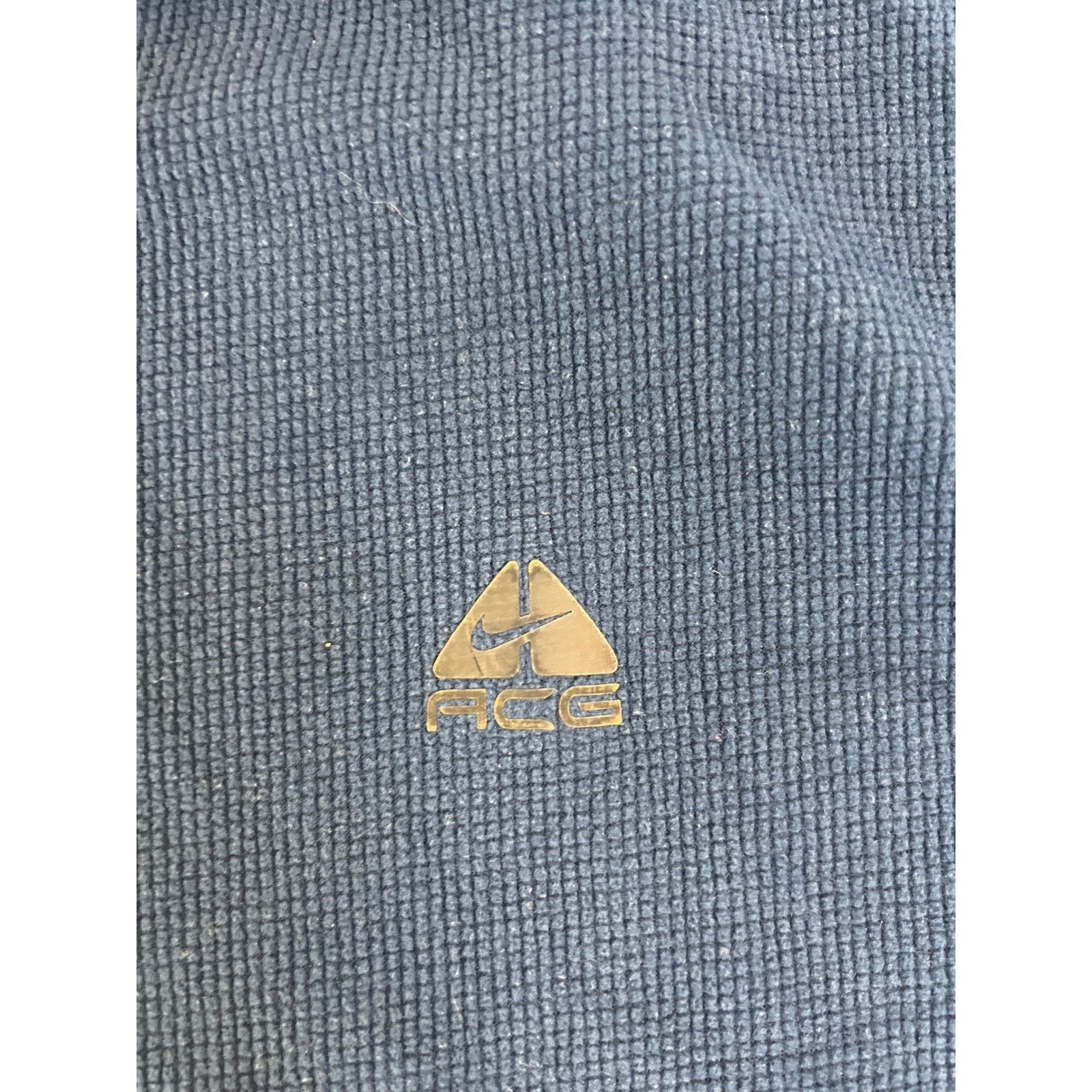 Nike ACG Nike ACG Mens XXL Blue Waffle Knit 1/4 Zip Pullover Size US XXL / EU 58 / 5 - 3 Thumbnail