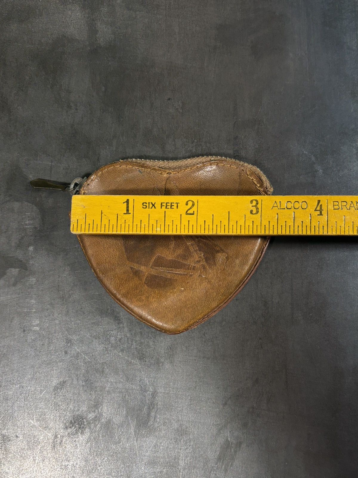Vintage True Vintage Leather Coin Purse West Germany Horse Brass 60s Size ONE SIZE - 5 Thumbnail