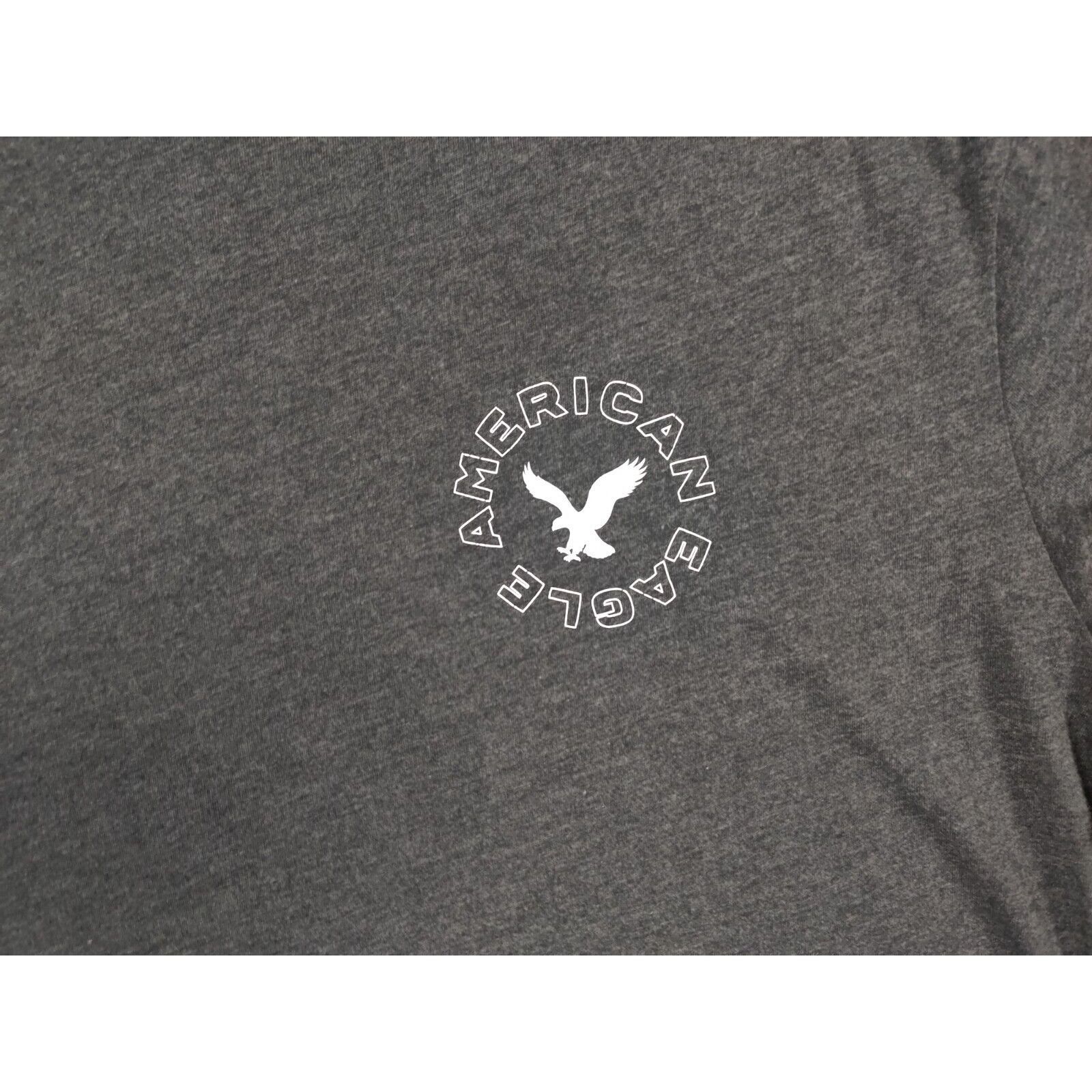 American Eagle Outfitters American Eagle Shirt Adult Mens Large Dark Gray Spell Out Size US L / EU 52-54 / 3 - 2 Thumbnail
