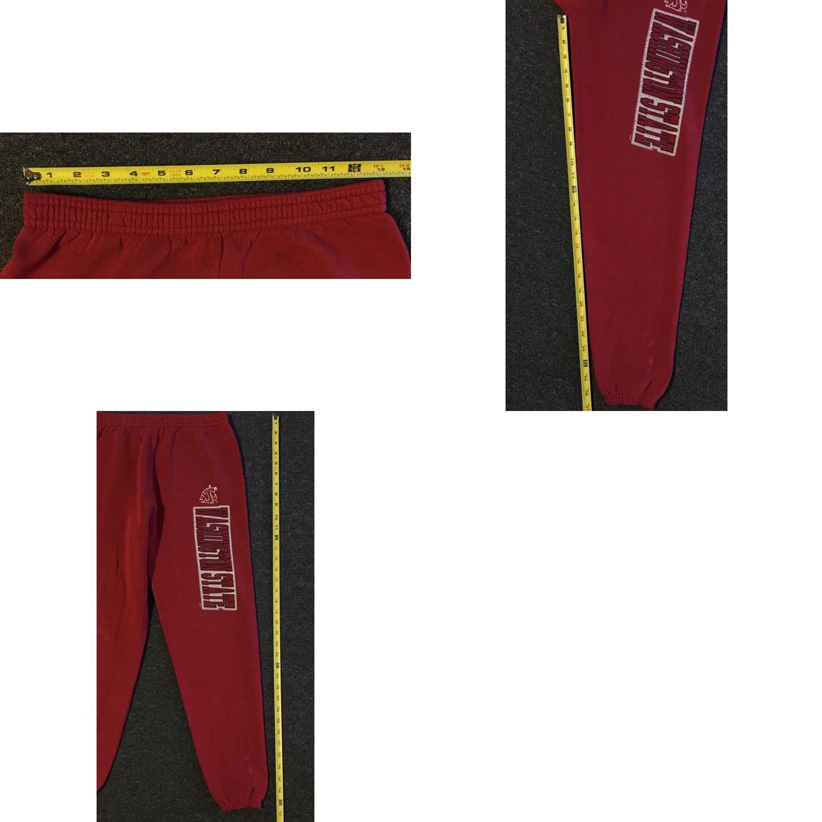 Vintage VINTAGE 90s Washington State Faded Distress Sweatpants XS College Track PE Grunge 80 Mens Size US 27 - 9 Thumbnail