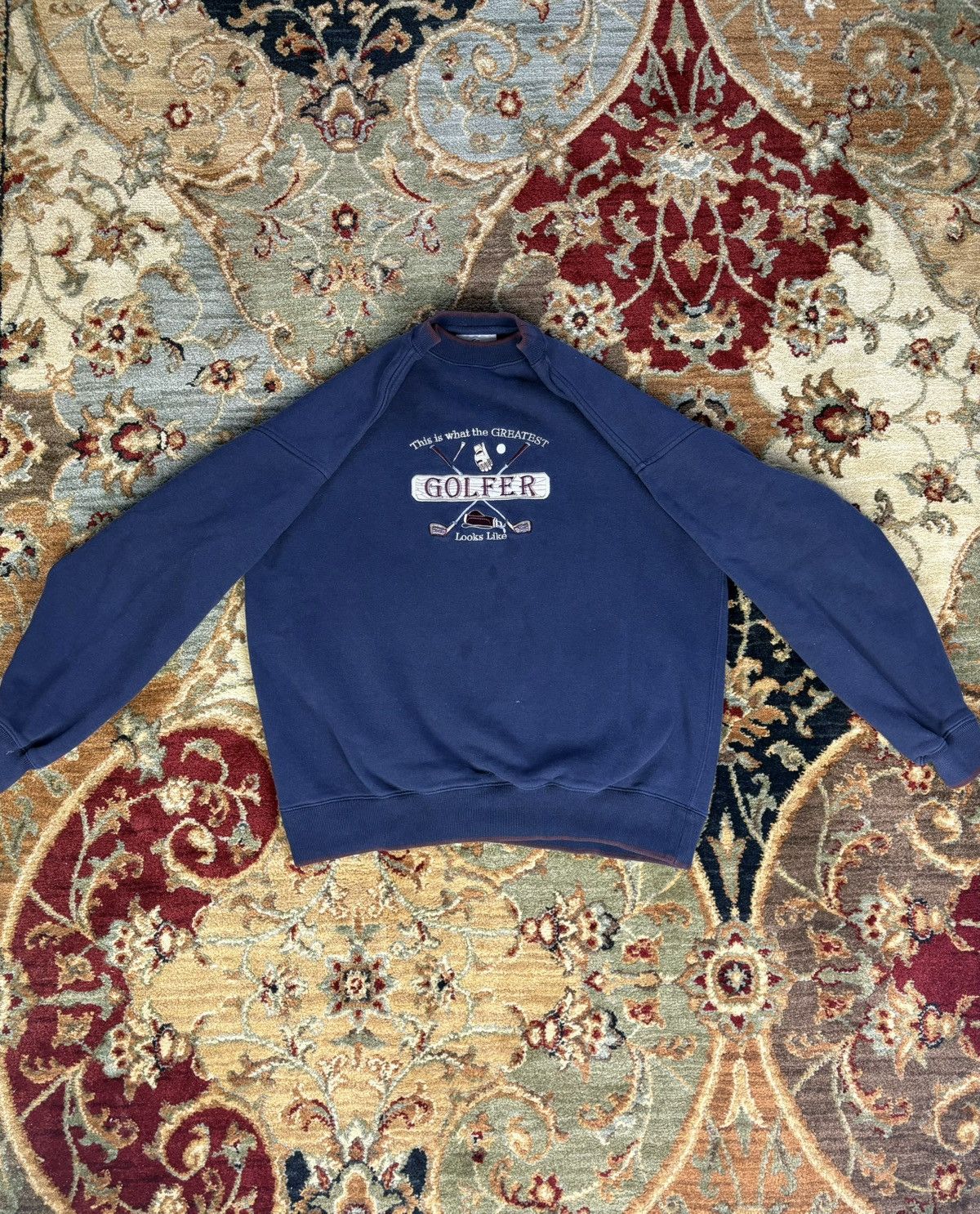 Vintage Vintage Embroidered Golf Crewneck Size US L / EU 52-54 / 3 - 1 Thumbnail