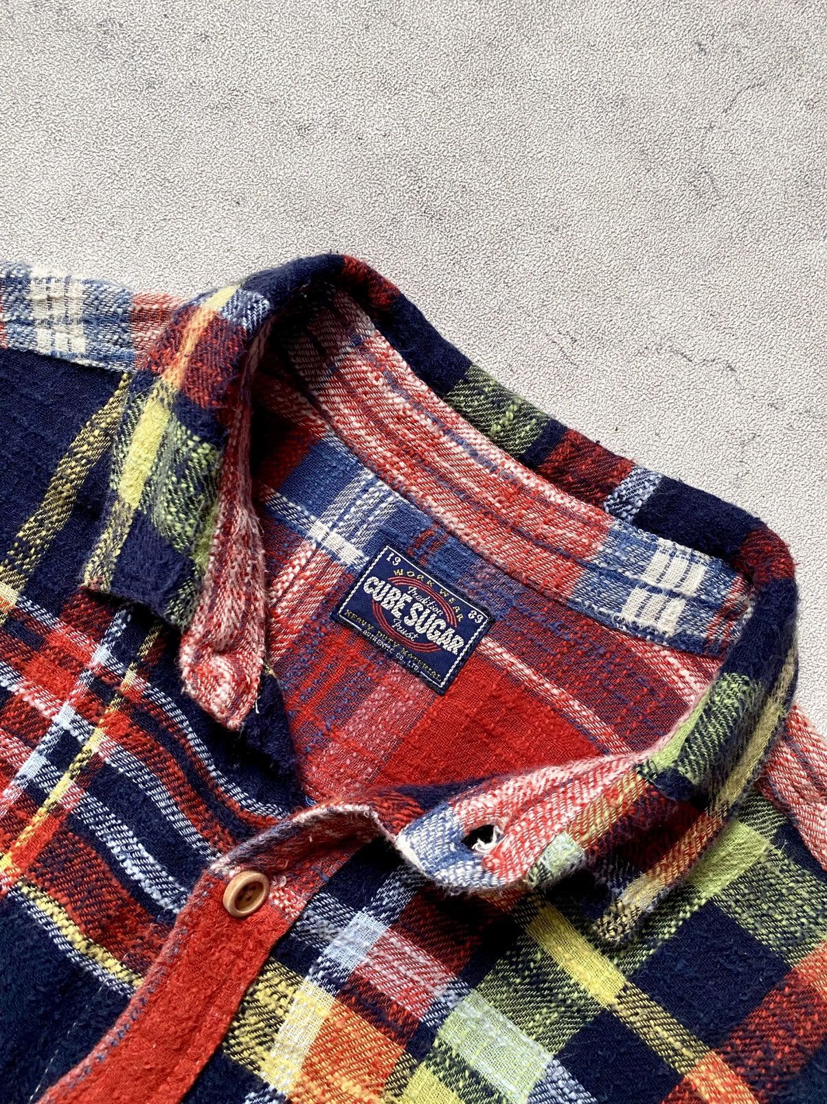 Sugar Cane Vintage Cube Sugar Patchwork Flannel Shirt Size US M / EU 48-50 / 2 - 7 Thumbnail