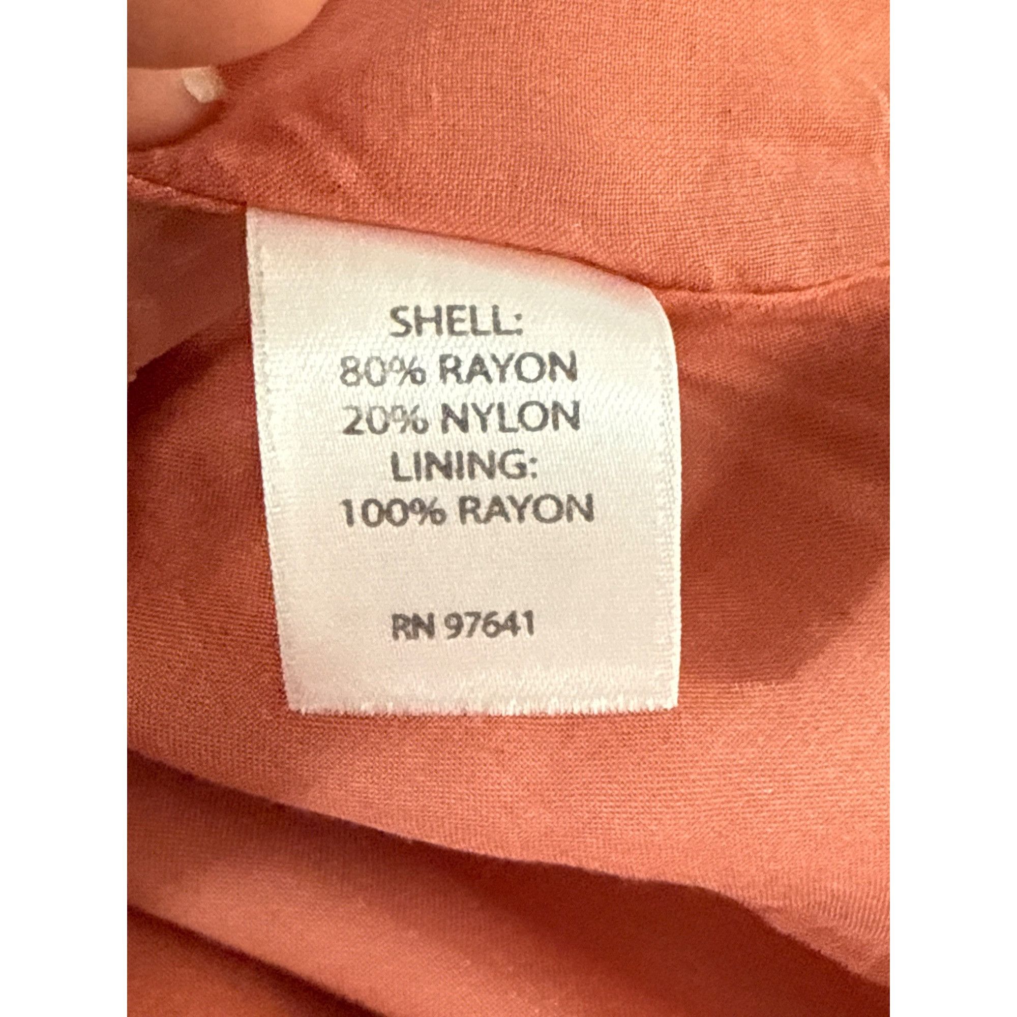 J. Jill J. Jill Pintucked A-Line Maxi Dress in Sunset Coral- NWT Size XL / US 12-14 / IT 48-50 - 4 Thumbnail
