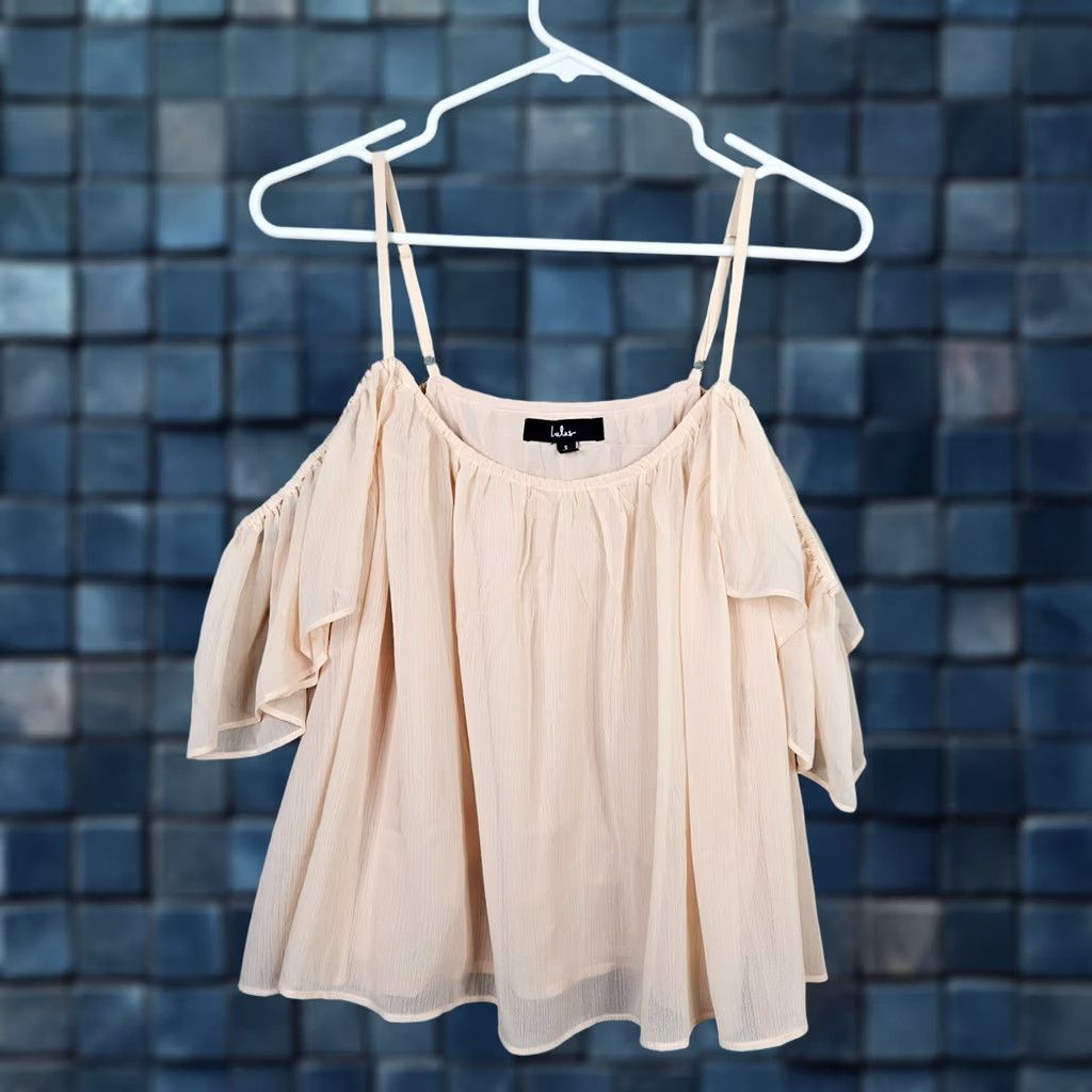 Lulus Lulus Blouse Off the Shoulder Pink XS? Size S / US 4 / IT 40 - 1 Thumbnail