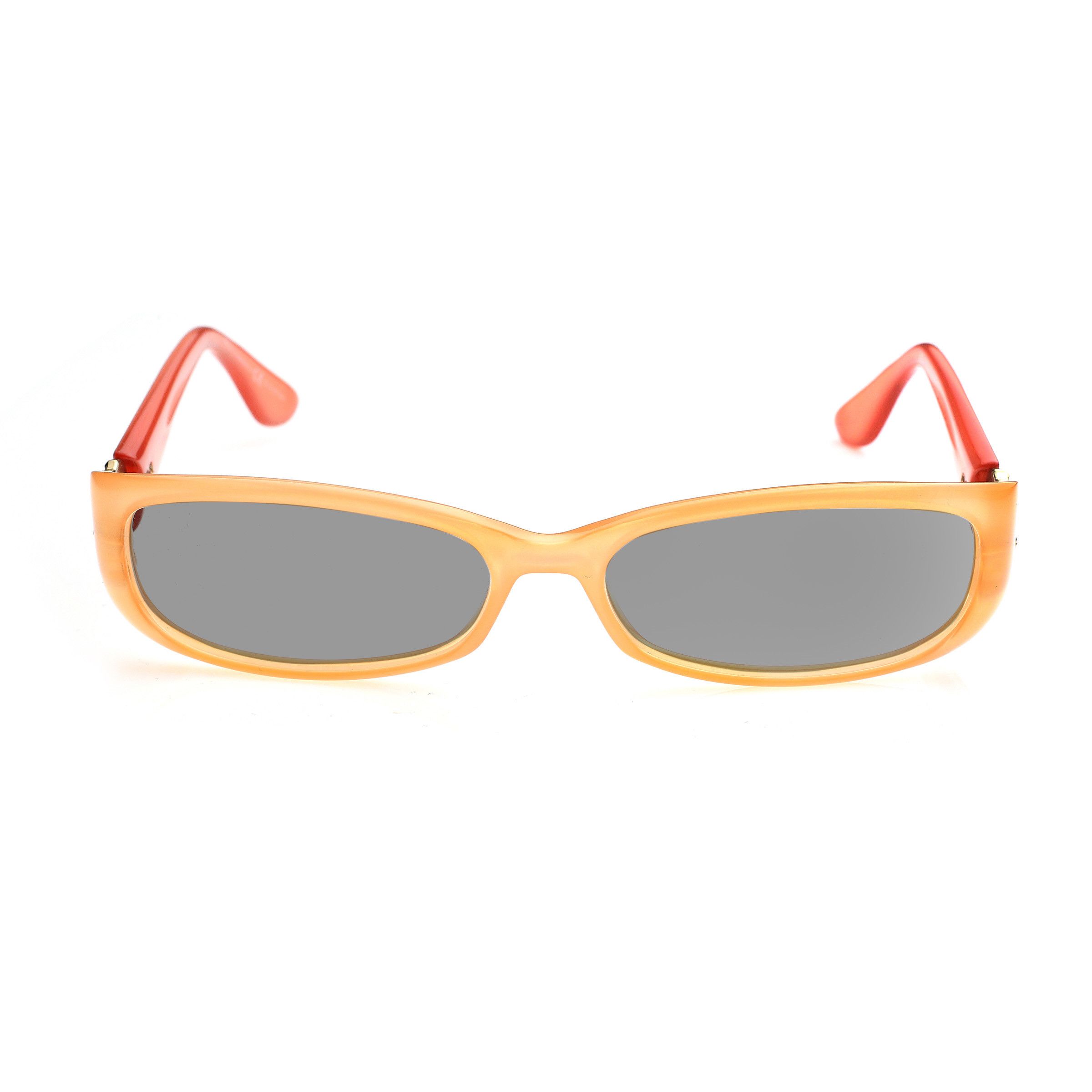 Gucci Gucci '00s Peach Red Signature Rectangular Frame Sunglasses Size ONE SIZE - 3 Thumbnail
