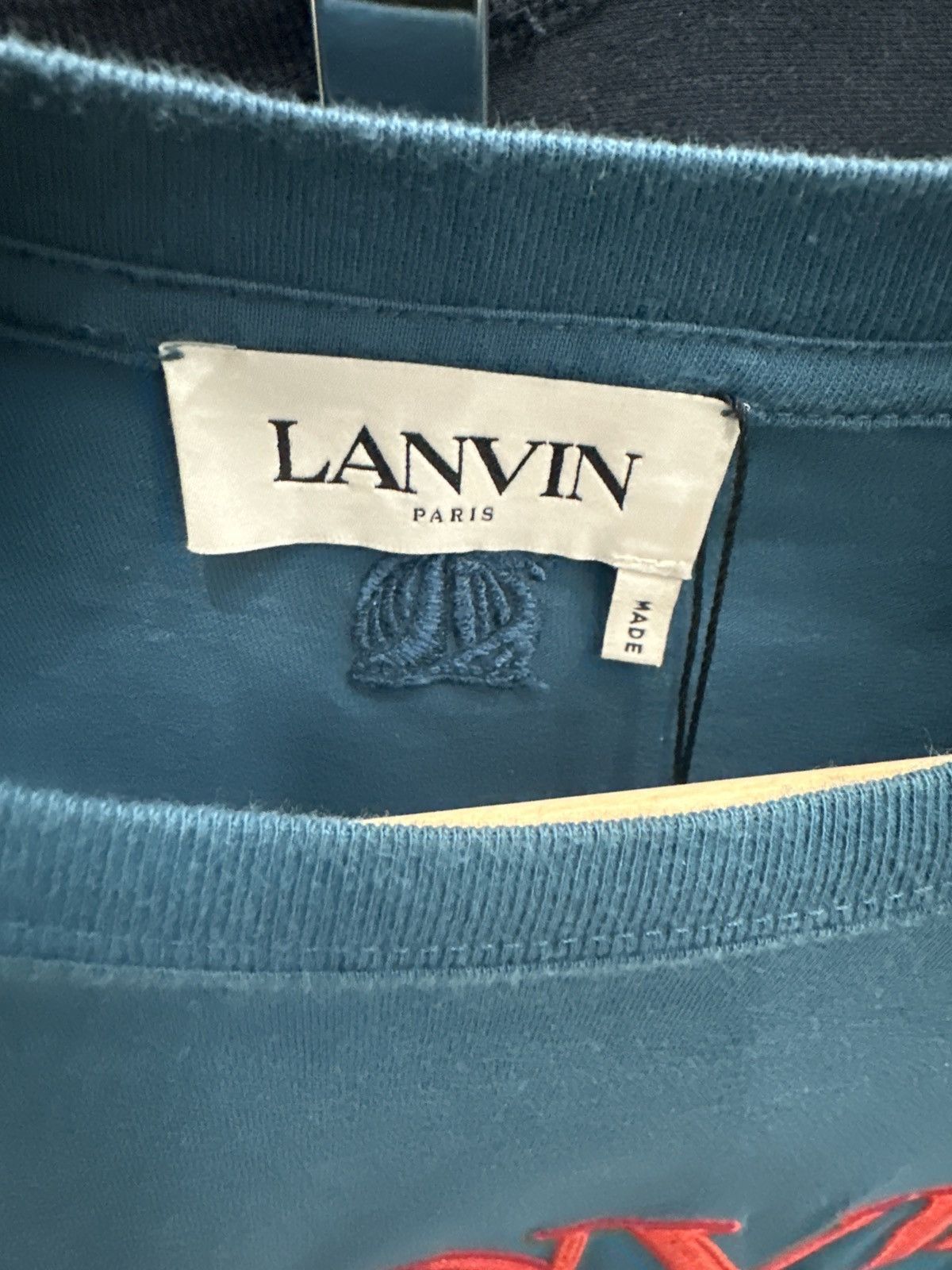 Lanvin Lanvin ‘Lanvin’ Print Logo Tee Size US XL / EU 56 / 4 - 2 Thumbnail