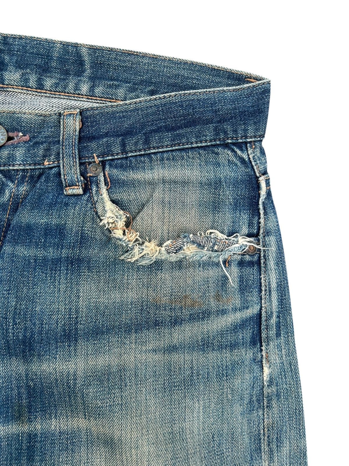 Kapital Thrashed Vintage Bobson Selvedge Denim Jeans Size US 31 - 9 Thumbnail