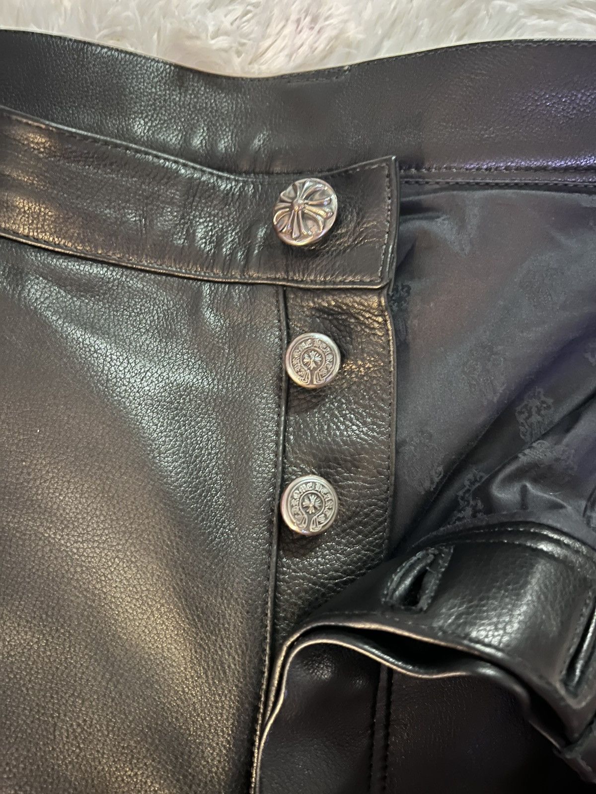 Chrome Hearts Chrome Hearts Double Knee Carpenter Leather Pants Size US 36 / EU 52 - 6 Thumbnail