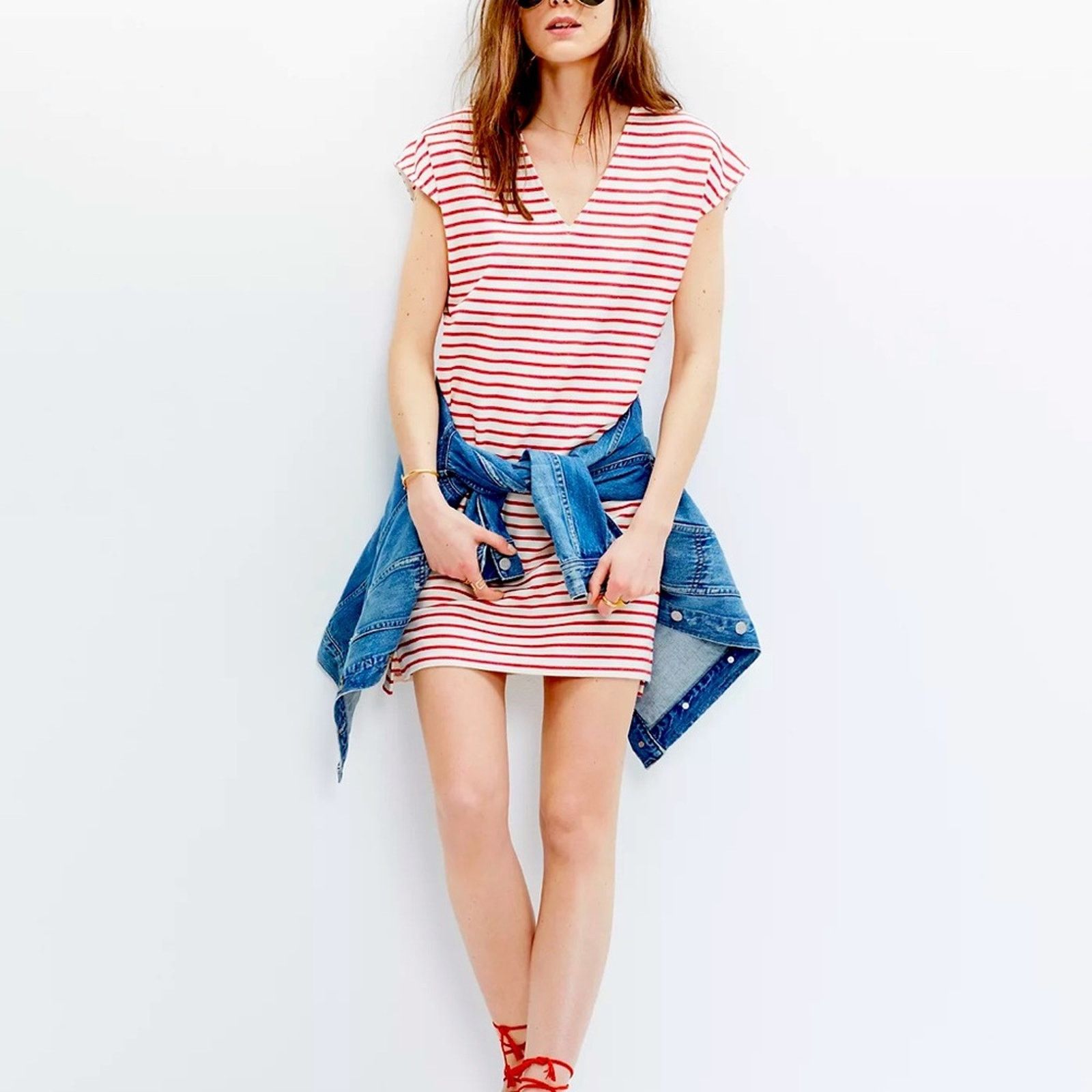 Madewell Madewell Vacances Striped Knit Dress Size XS Size XS / US 0-2 / IT 36-38 - 1 Thumbnail