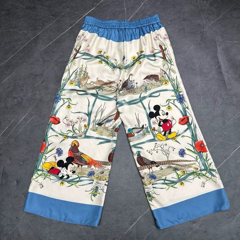 Gucci Gucci Disney Short Sleeve Silk Sleep Pants-2506 Size US 44 / EU 60 - 2 Thumbnail