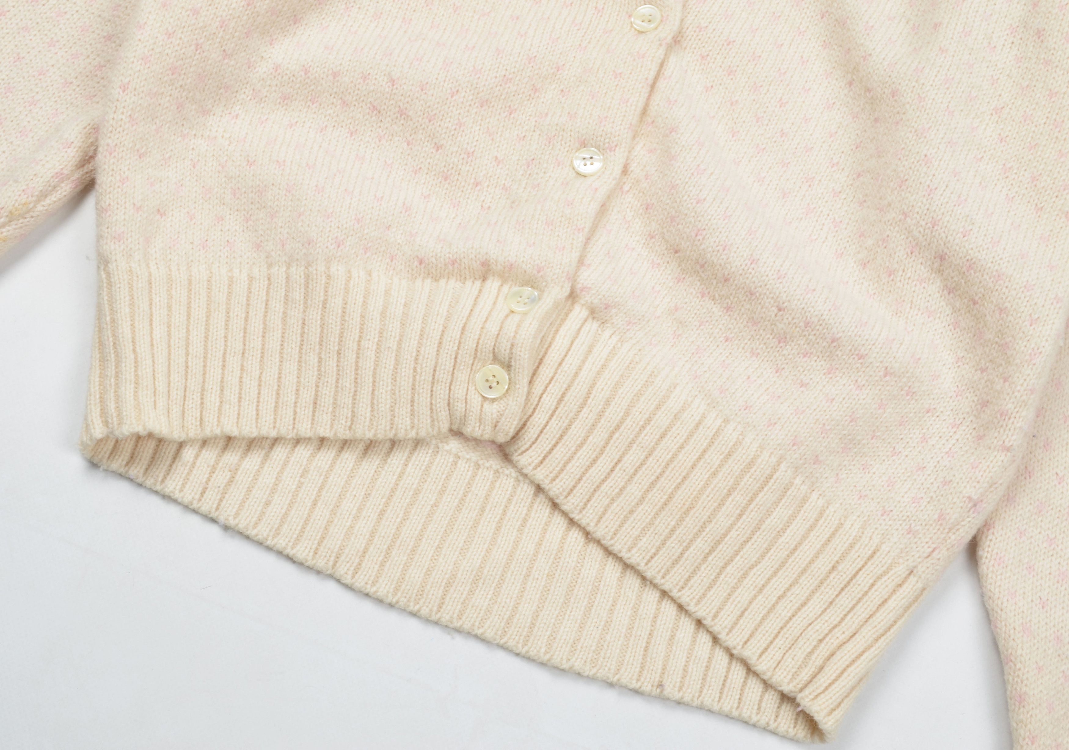 Woolrich Woolen Mills Woolrich 90's Heart's Cute Cottagecore Wool Blend Cardigan Size L / US 10 / IT 46 - 3 Thumbnail