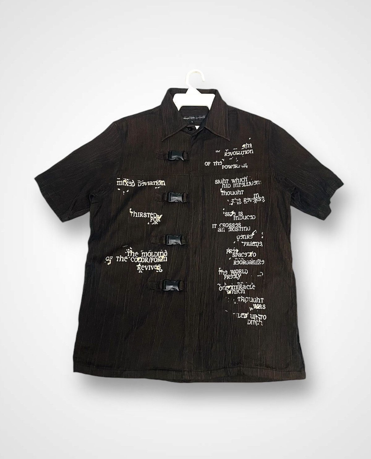 Japanese Brand Bernings Sho Rare Design Zipper Shirt (07) Size US L / EU 52-54 / 3 - 1 Thumbnail