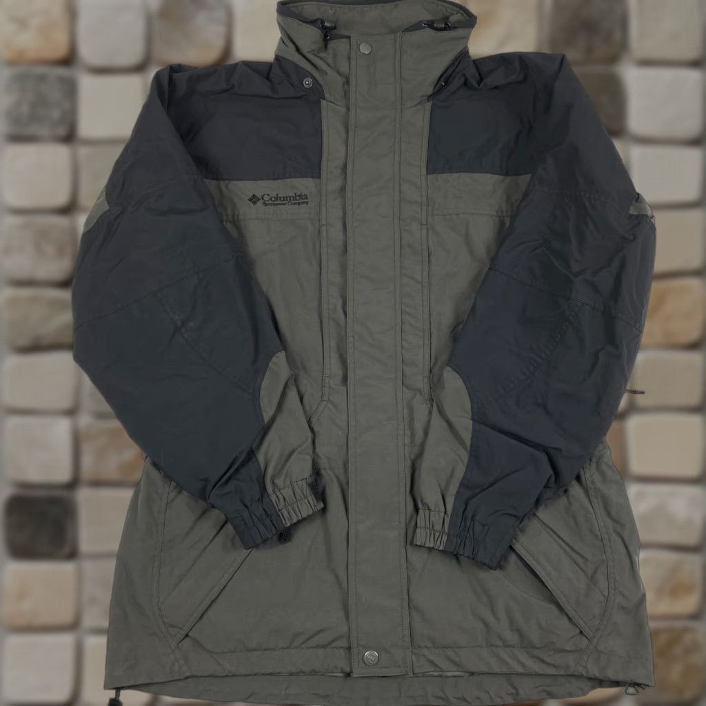 Vintage Columbia Jacket Mens Large Gray Softshell Field Full Zip Skiing Hiking Outdoors Jacket Size US L / EU 52-54 / 3 - 1 Thumbnail