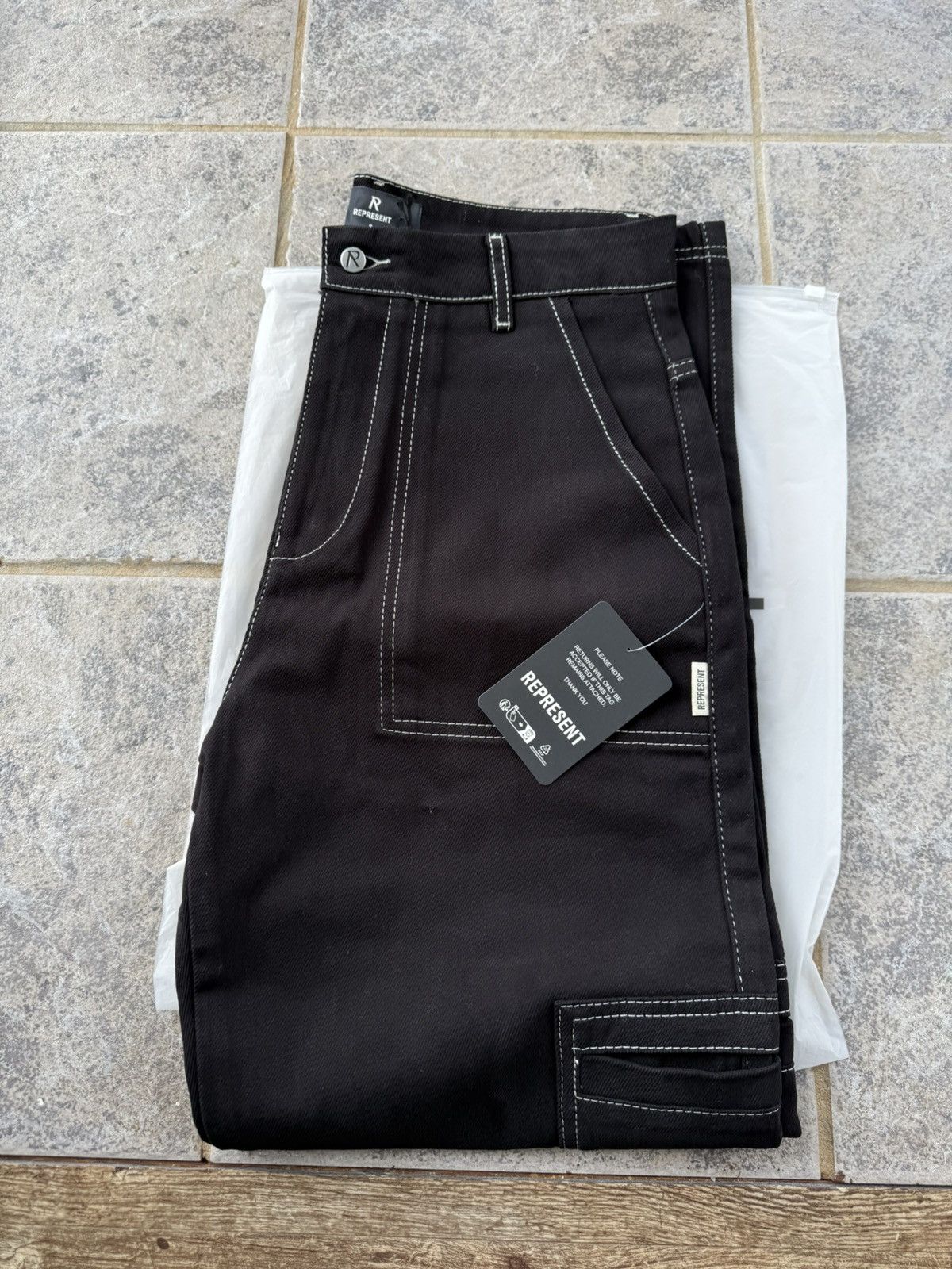 Represent Clo. Represent clo contrast stitch pant size small Size US 29 - 2 Thumbnail