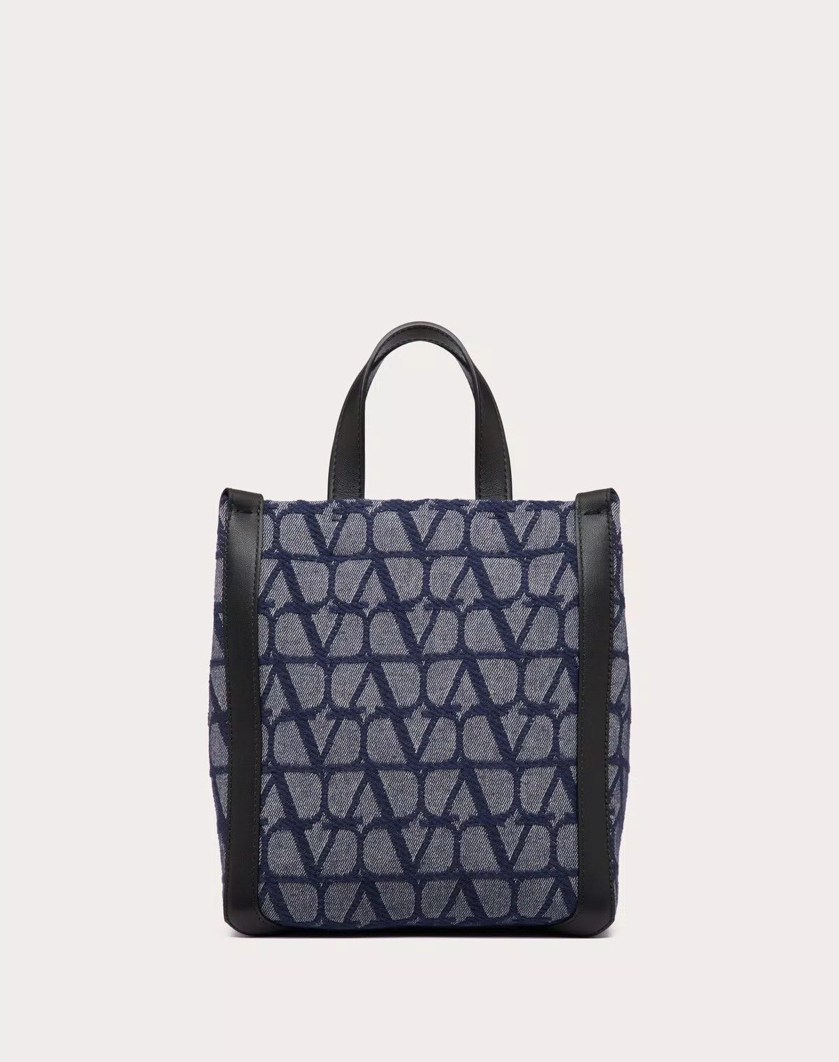 Valentino oc11z0725 Size: OS/ Mini Toile Shopping Bag in Melange/Black Size ONE SIZE - 2 Thumbnail