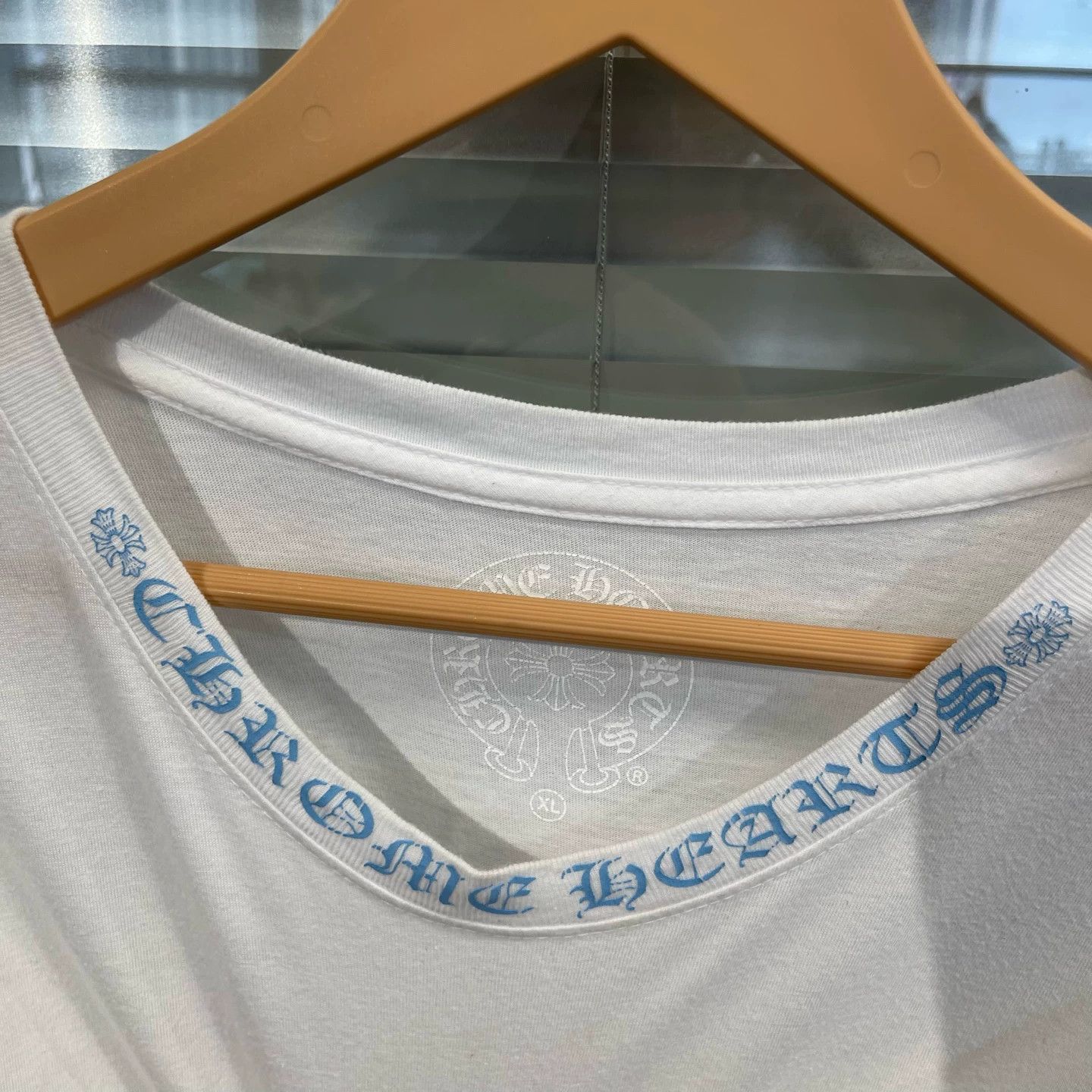 Chrome Hearts Chrome Hearts White XL SS Side Blue Sanskrit 99 New Size US XL / EU 56 / 4 - 3 Thumbnail