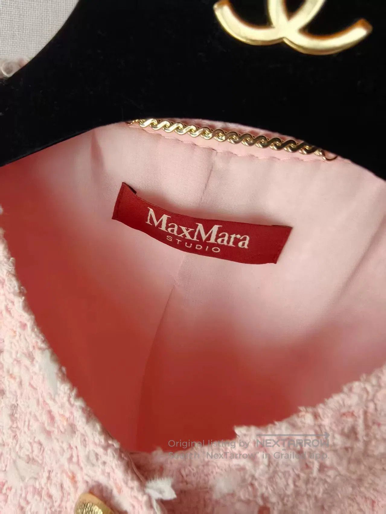 Max Mara MaxMara Pink Women's Coat. Size M / US 6-8 / IT 42-44 - 3 Thumbnail
