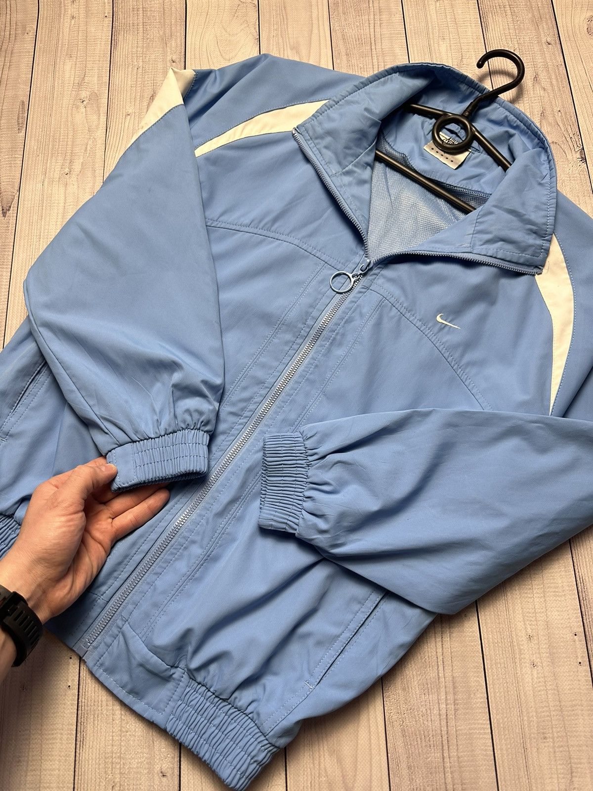 Nike × Vintage Vintage Nike track jacket blue size S logo Size US S / EU 44-46 / 1 - 6 Thumbnail