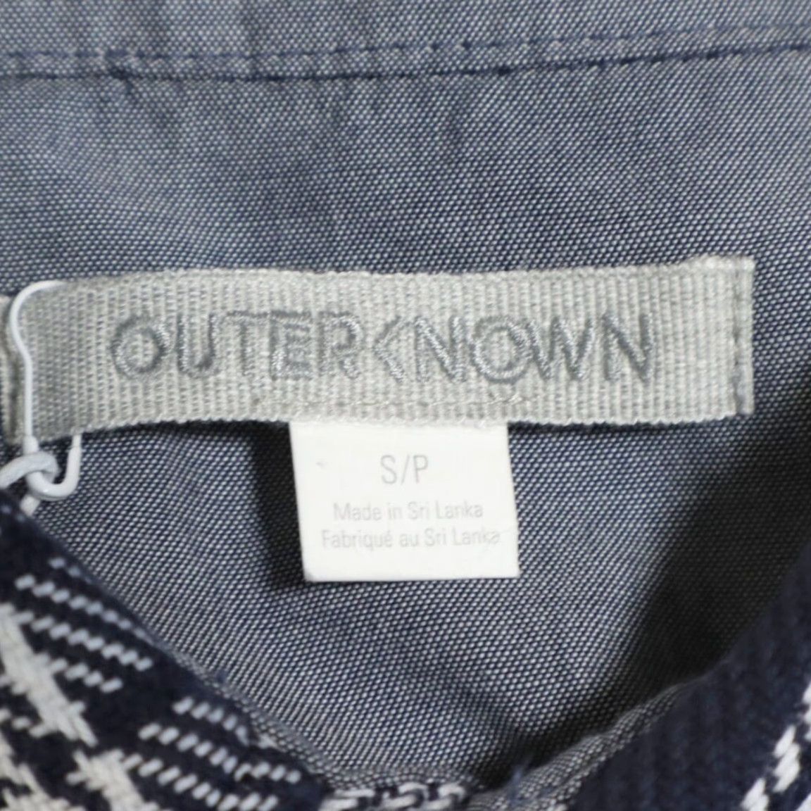 Outerknown Outerknown Blanket Cotton Plaid Long Sleeve Button Up Shirt Blue White Men's S Size US S / EU 44-46 / 1 - 5 Thumbnail