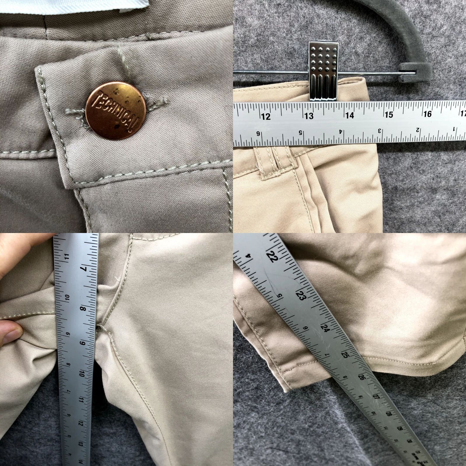 Zara Zara Skinny Pants 28 Beige Cotton Blend Low Rise Ankle Zip Fly Flat Front Lightweight Womens Size 28" / US 6 / IT 42 - 8 Thumbnail