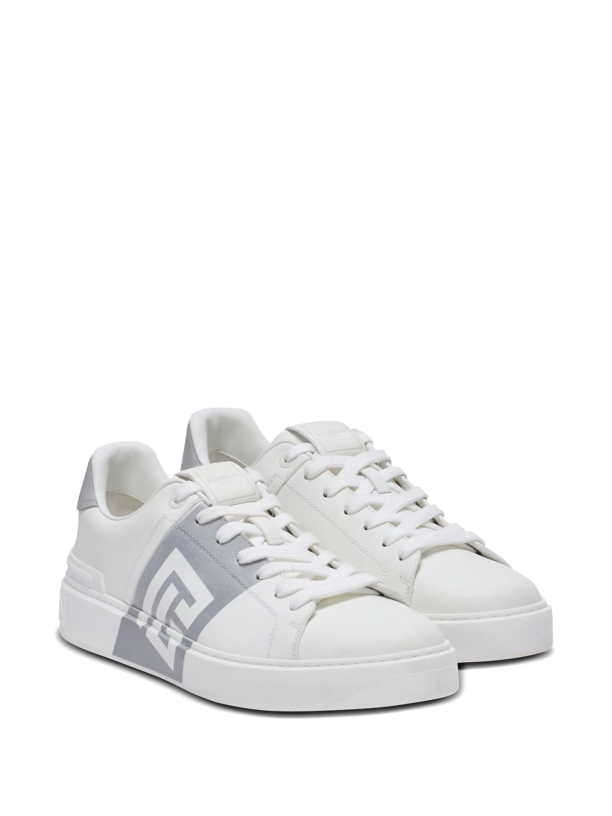 Balmain os11x0226 B-Court logo Low-Top Sneakers in White Size US 12 / EU 45 - 2 Thumbnail