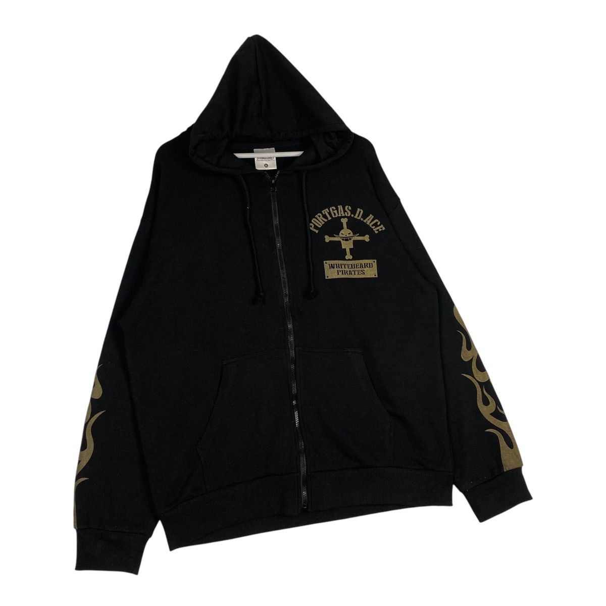 One Piece × Vintage Vintage One Piece Full Zip Hoodie Sweater Black Size US L / EU 52-54 / 3 - 3 Thumbnail