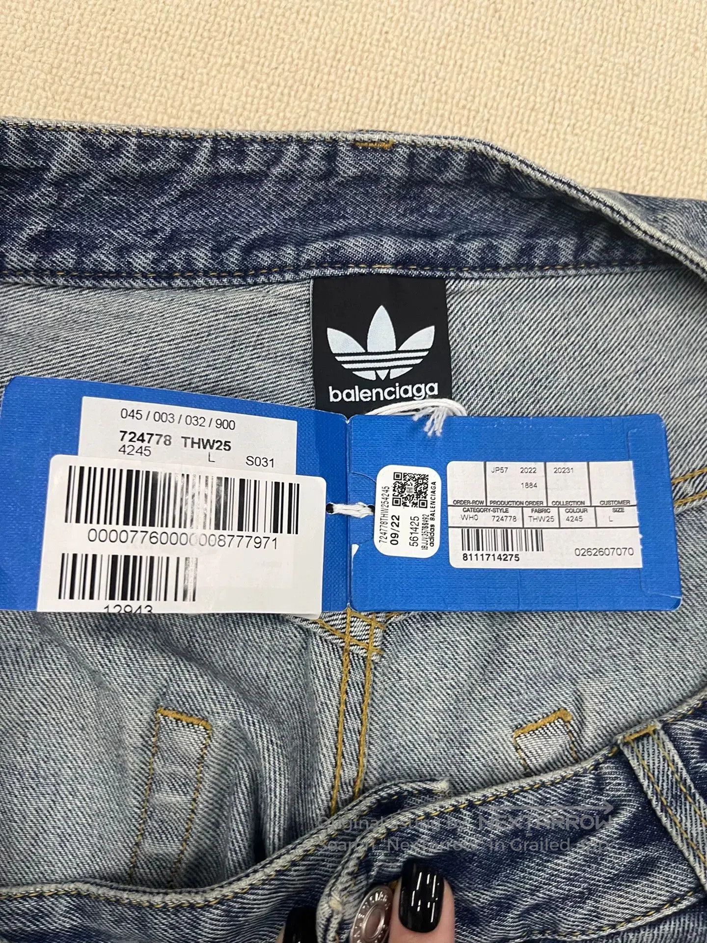 Balenciaga Balenciaga x adidas Striped Jeans. Size US 38 / EU 54 - 5 Thumbnail