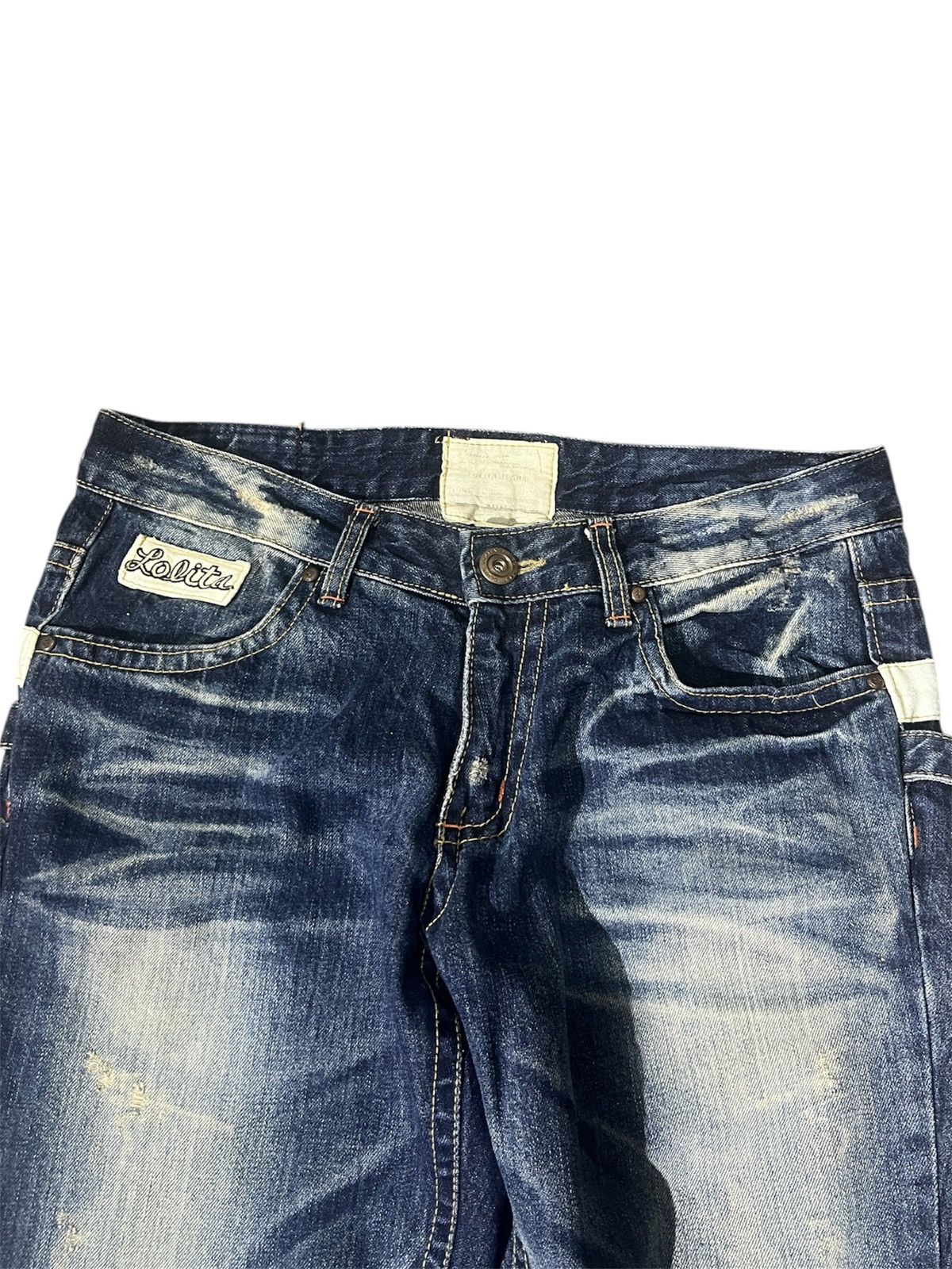 If Six Was Nine × Japanese Brand Lolita Concert Club Blue Jean y2k vkeii Size 33" - 7 Thumbnail