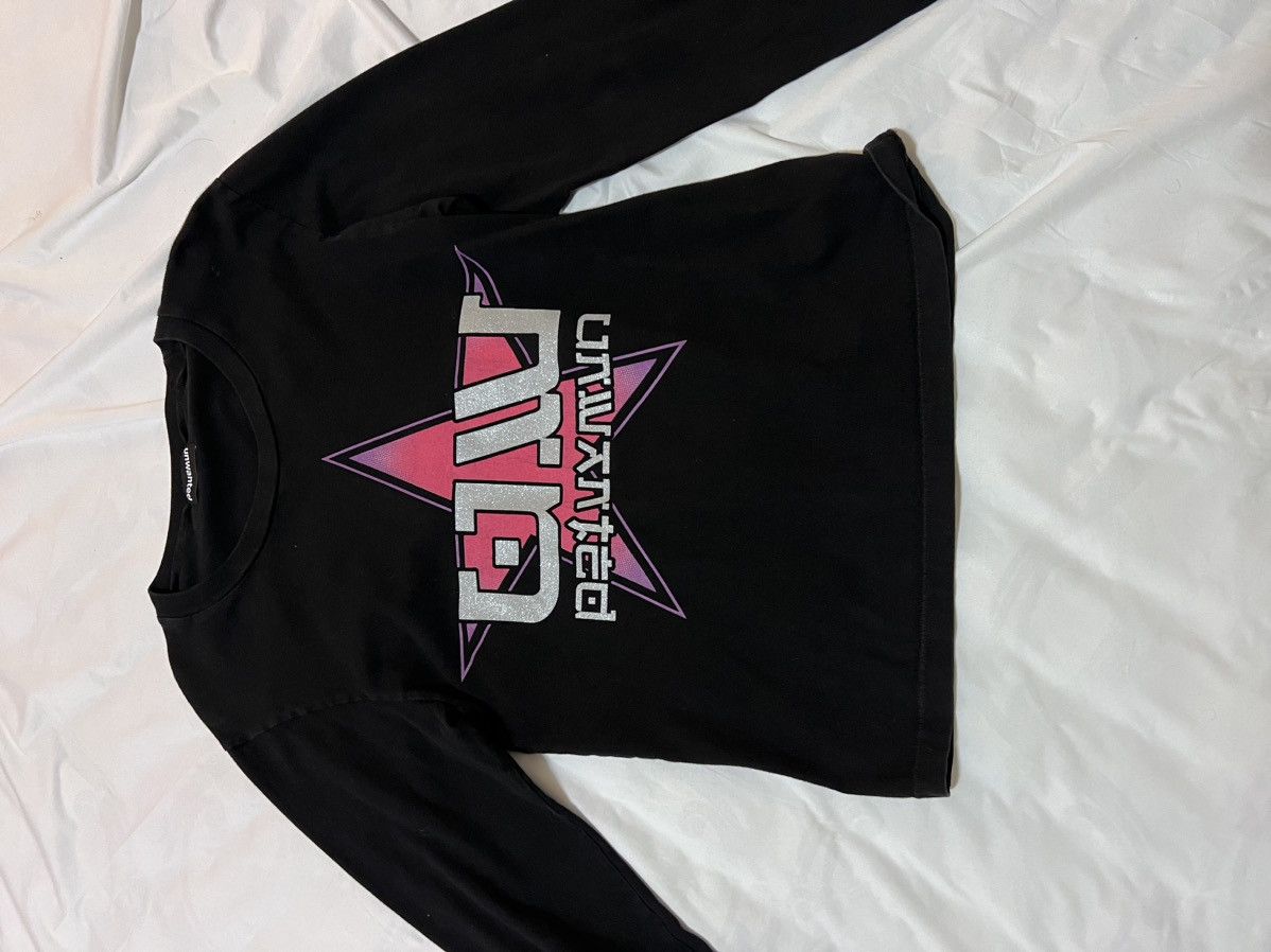 image of Unwanted Star Long Sleeve Tee in Black, Men's (Size Small)