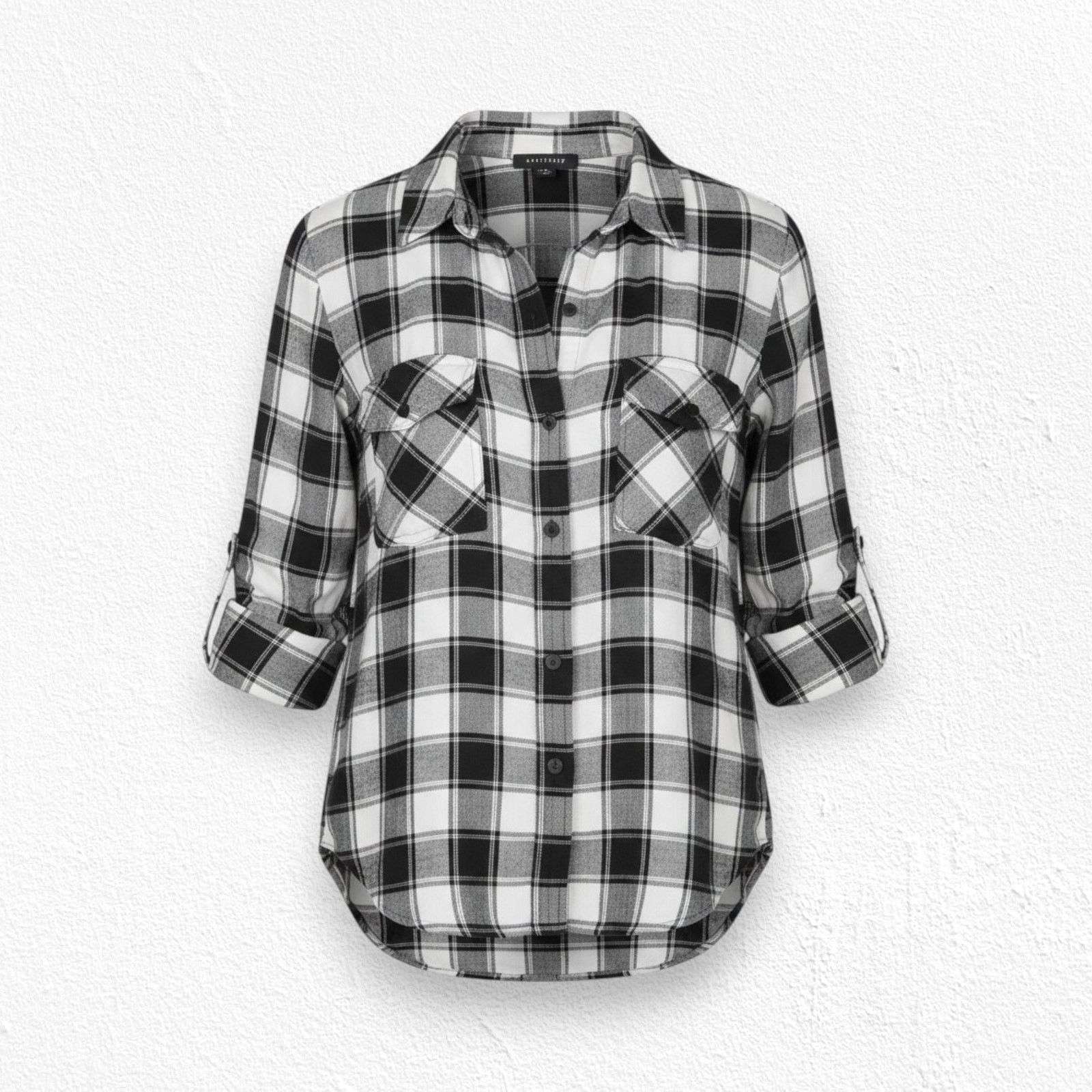 Sanctuary Sanctuary Black Plaid Boyfriend Flannel Size Medium Size M / US 6-8 / IT 42-44 - 2 Thumbnail