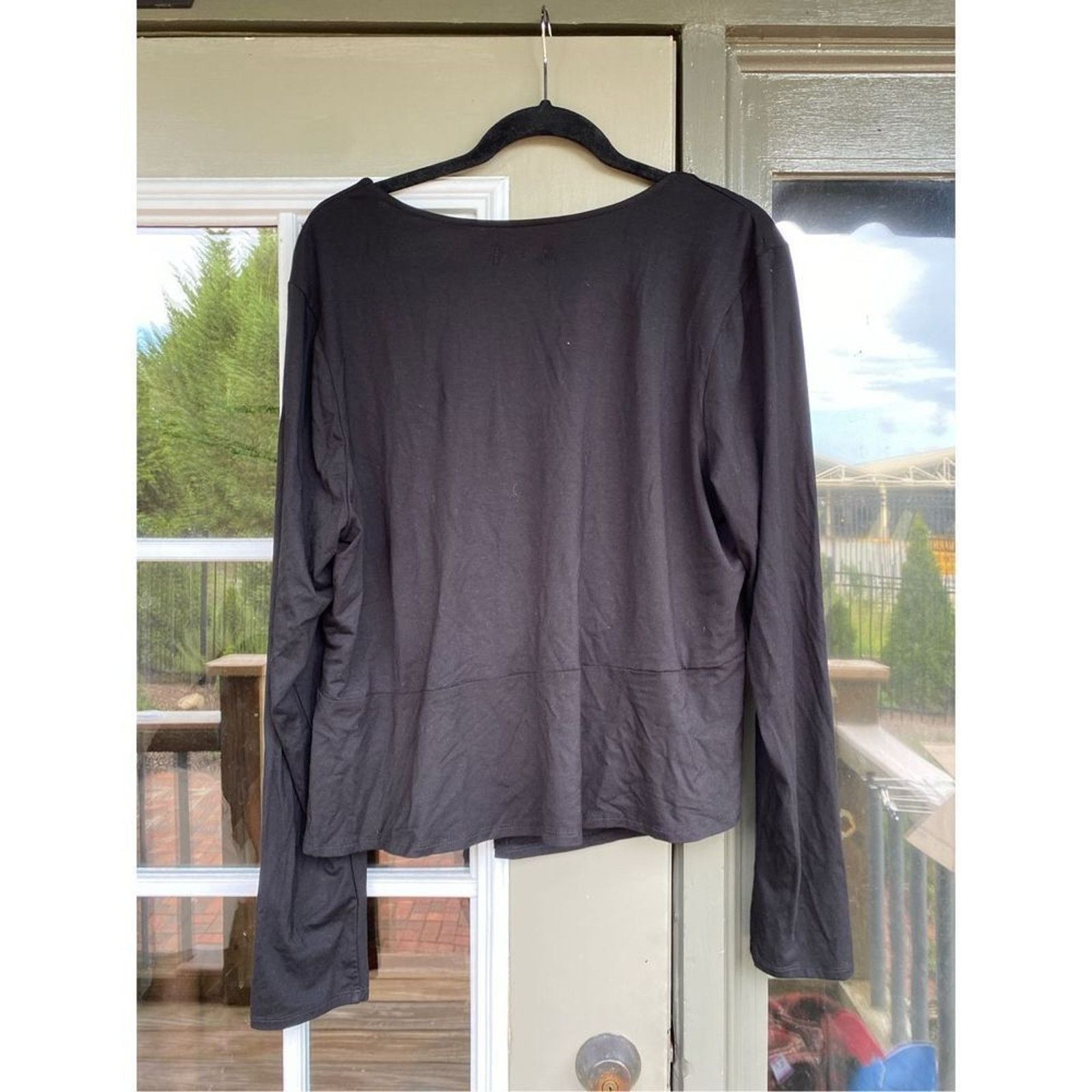 Good American Good American NWT Black Wrap Top , Size 7 (4XL), MSRP $95 Size 4XL / US 24-26 - 8 Thumbnail