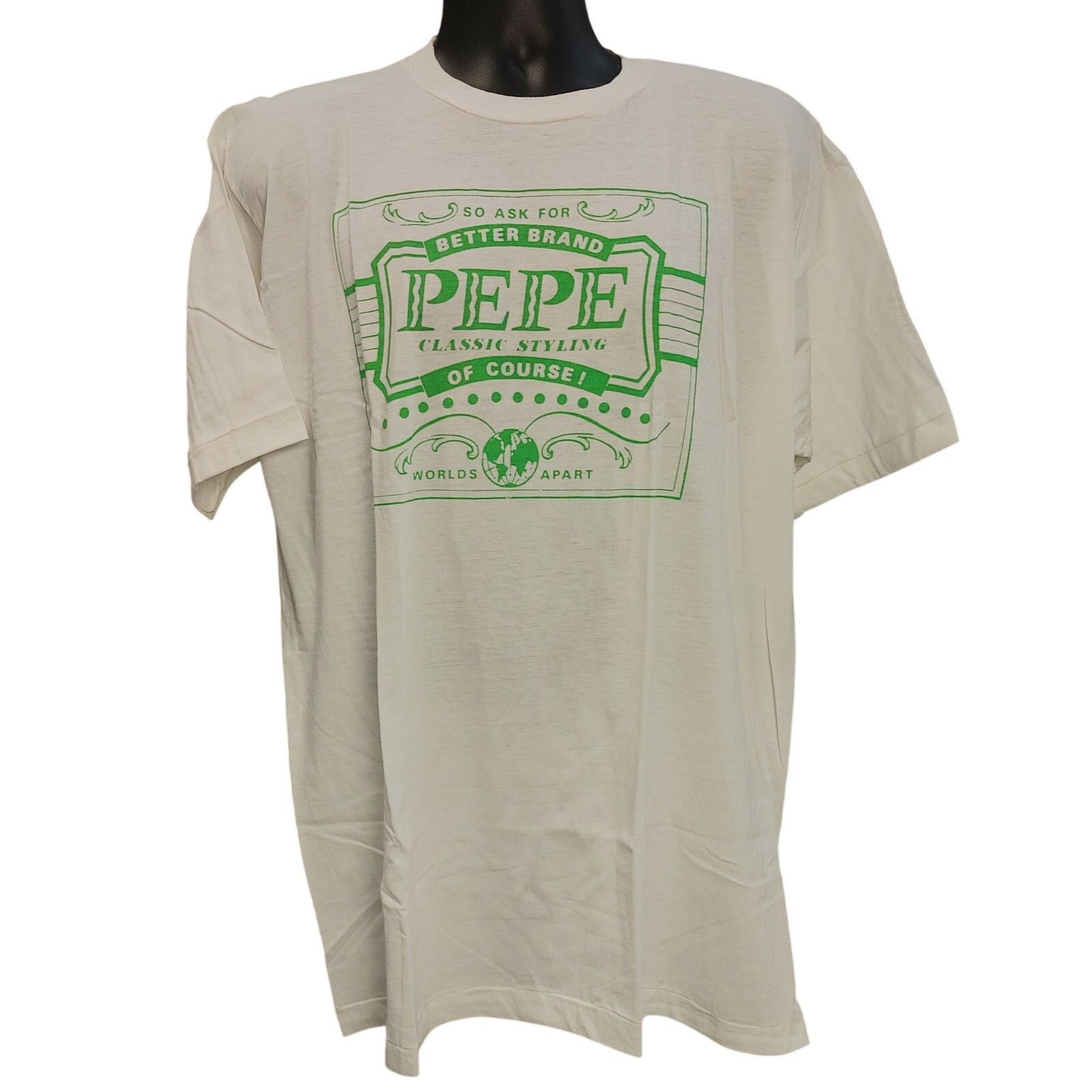 Other Pepe Classic Styling Men's XXL White Logo Front Casual Tee Size US XXL / EU 58 / 5 - 1 Thumbnail
