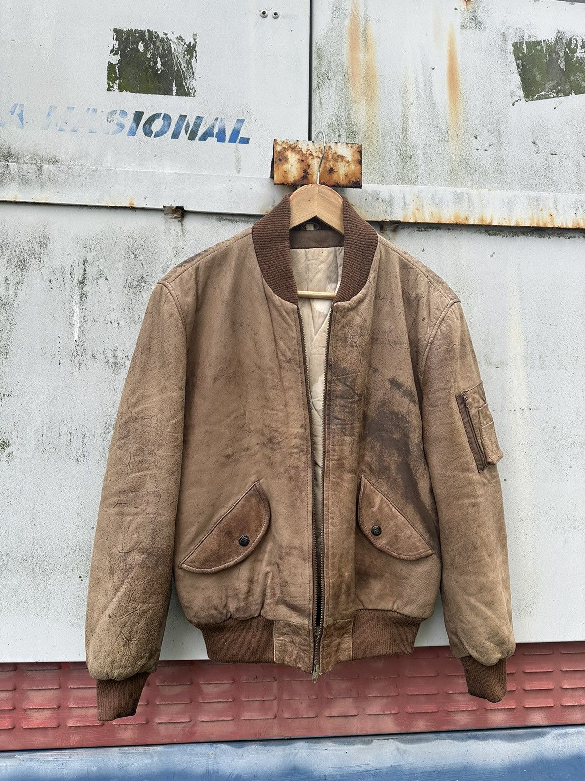 Vintage 👹Vintage Robert Copotoeh Brown Leather Jacket Size US S / EU 44-46 / 1 - 2 Thumbnail