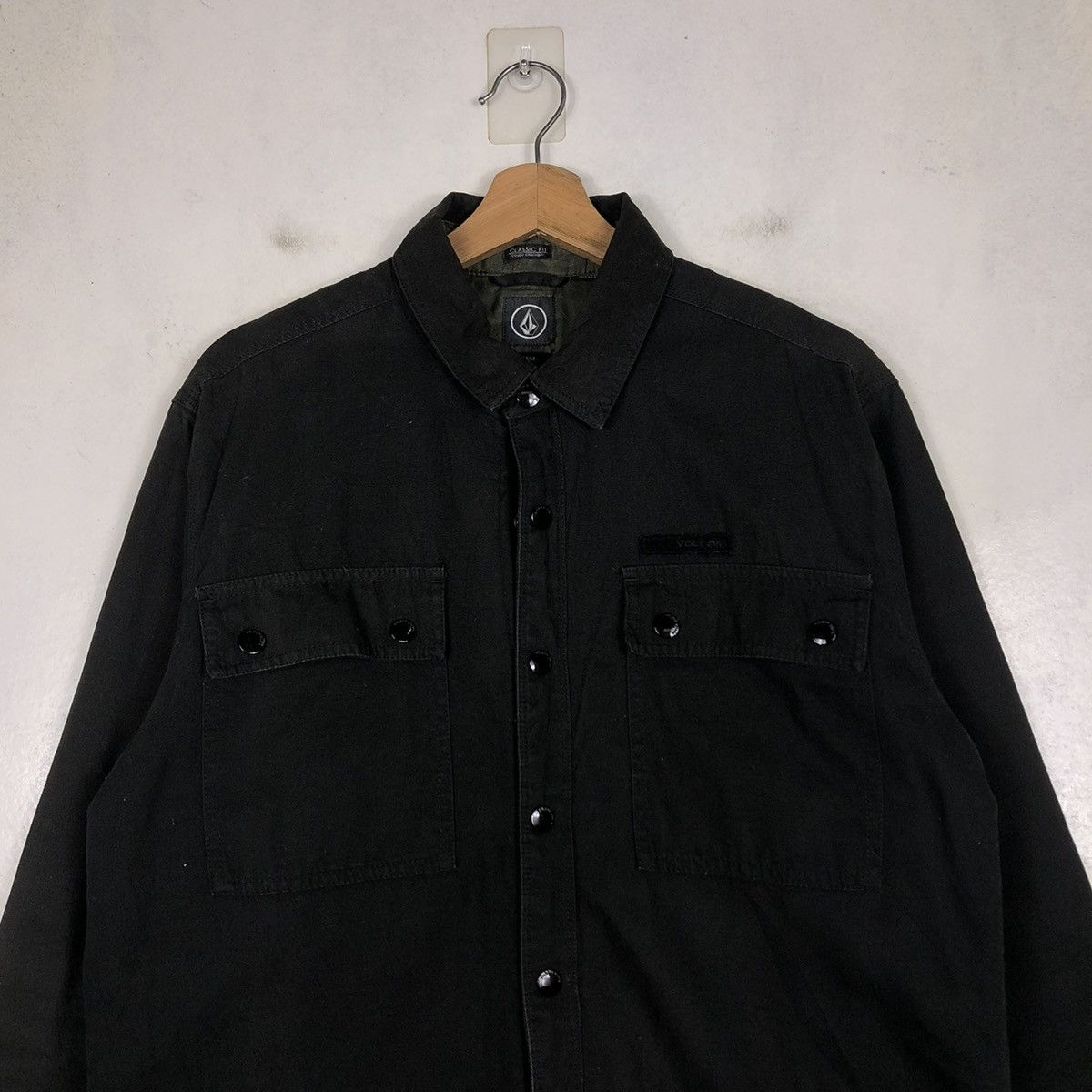 Japanese Brand 📌VINTAGE BIKER WOOL JACKET VOLCOM CARGO POCKET Size US M / EU 48-50 / 2 - 5 Thumbnail