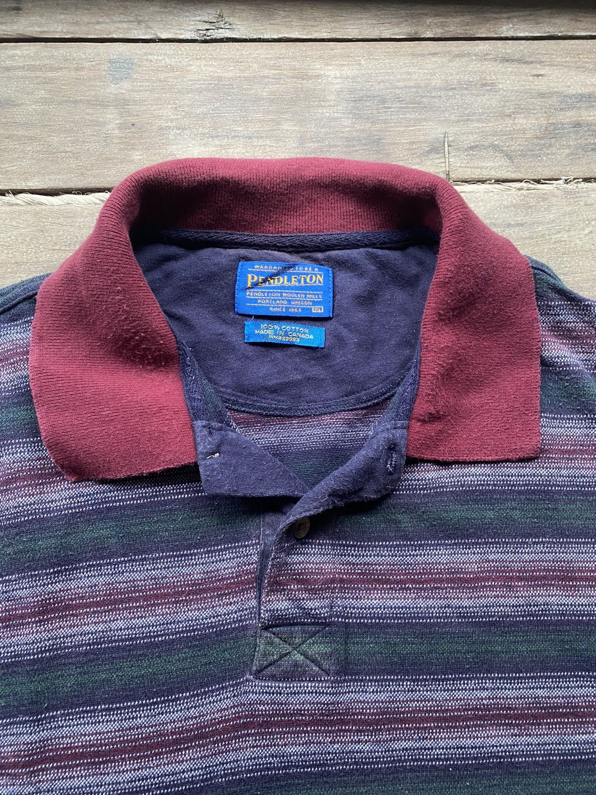 Pendleton × Vintage Pendleton Polo Shirt Mens Size US XL / EU 56 / 4 - 2 Thumbnail