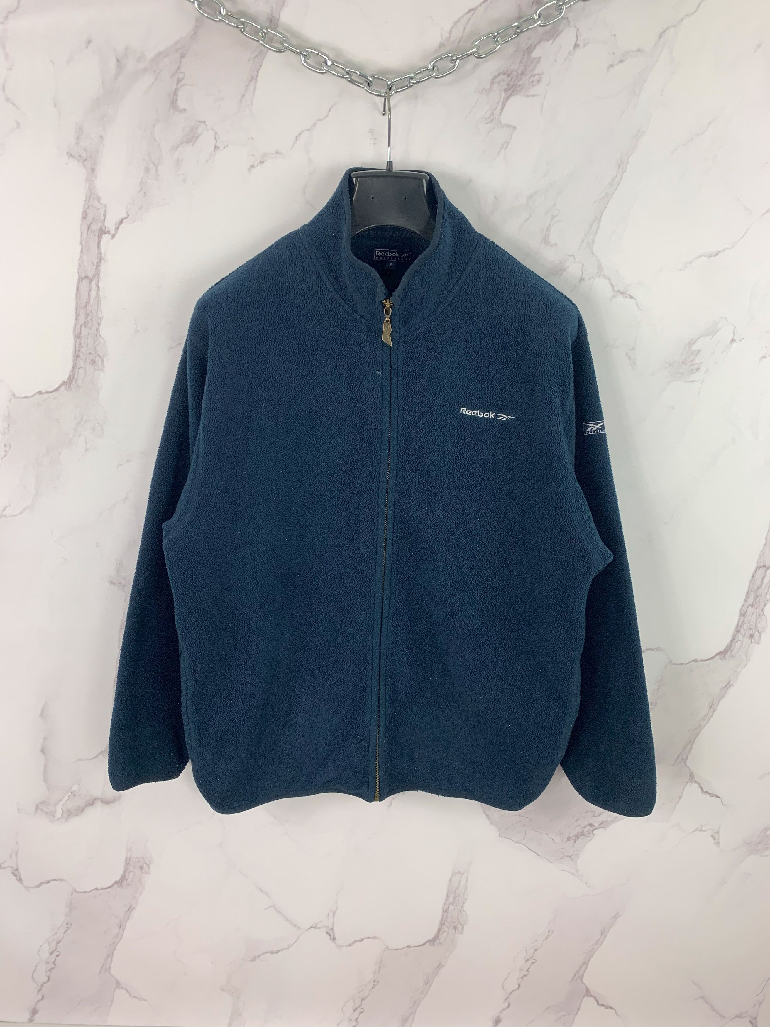 Reebok Vintage Reebok Essentials Fleece Jacket Size S Size US S / EU 44-46 / 1 - 1 Thumbnail