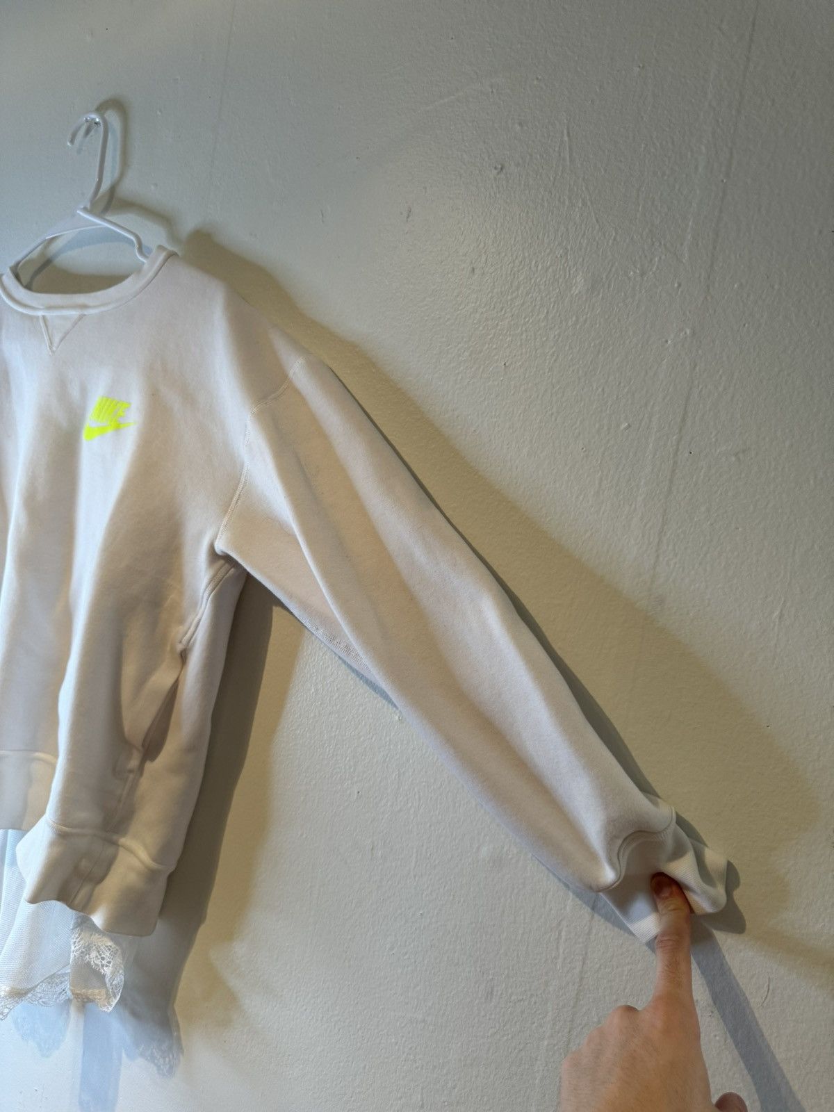 Nike Nike NikeLab Tech Fleece Women's Crew White Size L Size L / US 10 / IT 46 - 3 Thumbnail