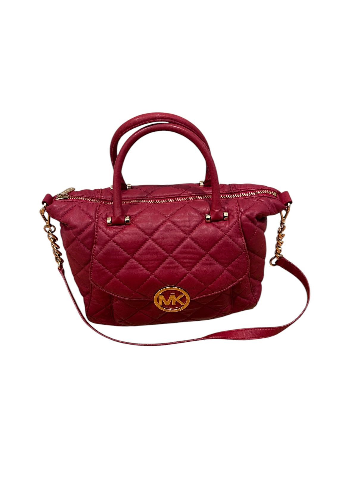 Michael Kors Michael Kors Red Quilted Leather handbag Crossbody bag Size ONE SIZE - 3 Thumbnail