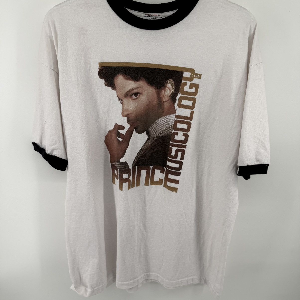 Other Vtg Prince Musicology Live 2004 Tour Ringer T-Shirt Mens XL Size US XL / EU 56 / 4 - 2 Thumbnail