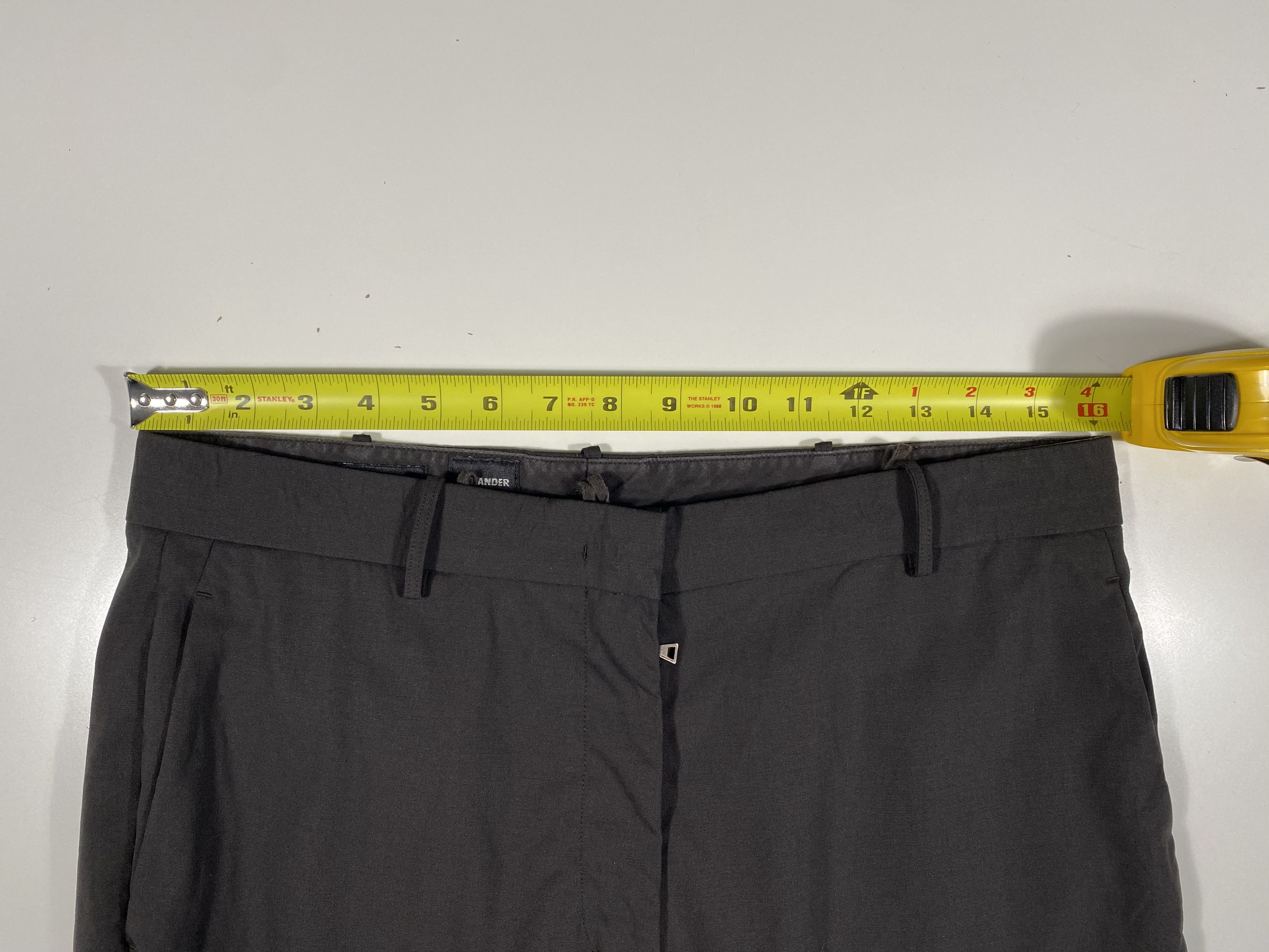 Jil Sander Jil Sander Relaxed Fit Wool Trousers Dark Gray / Brown Size US 32 / EU 48 - 7 Thumbnail