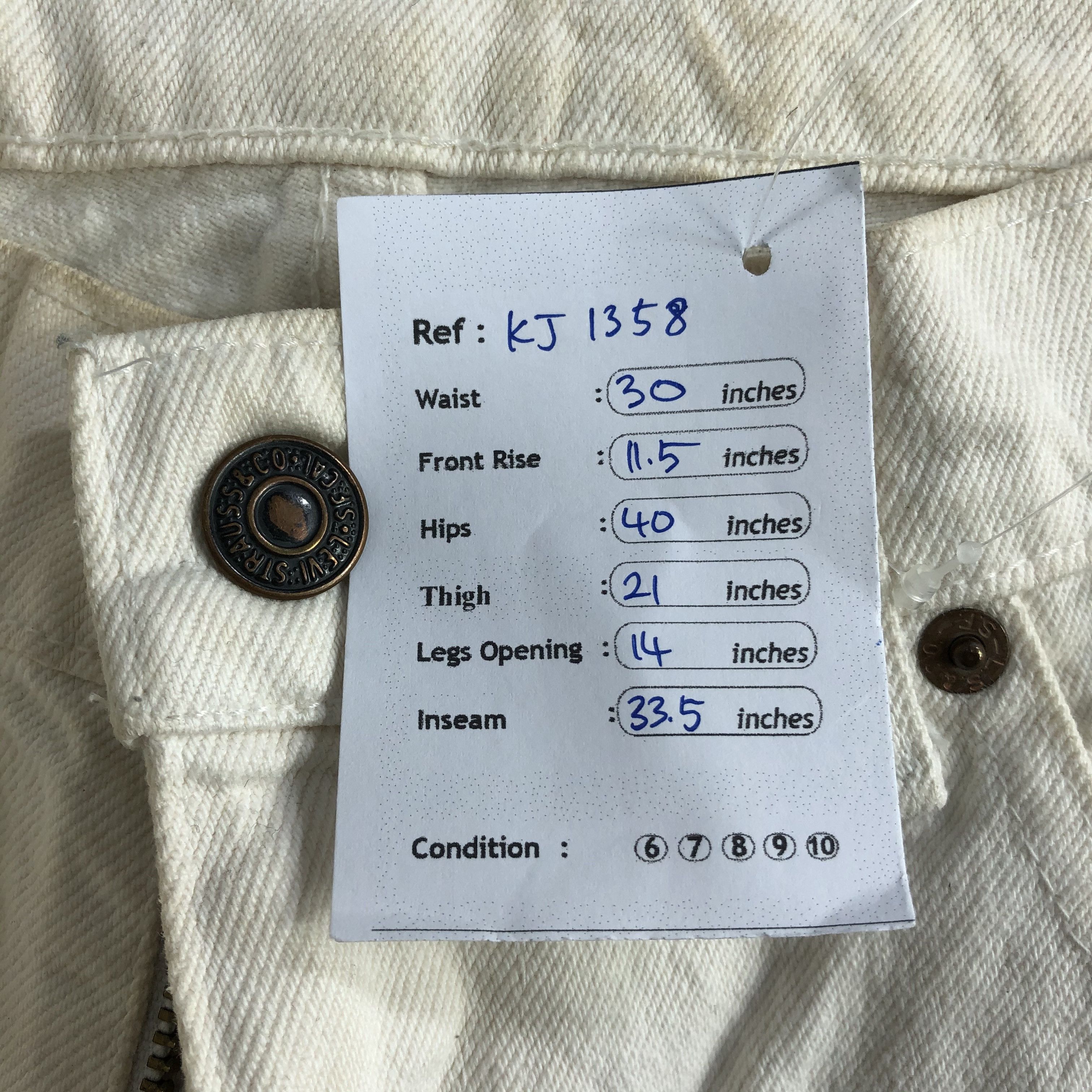 Levi's Vintage Levis 510 Jeans Dirty Wash Denim KJ1358 Size US 30 / EU 46 - 11 Thumbnail