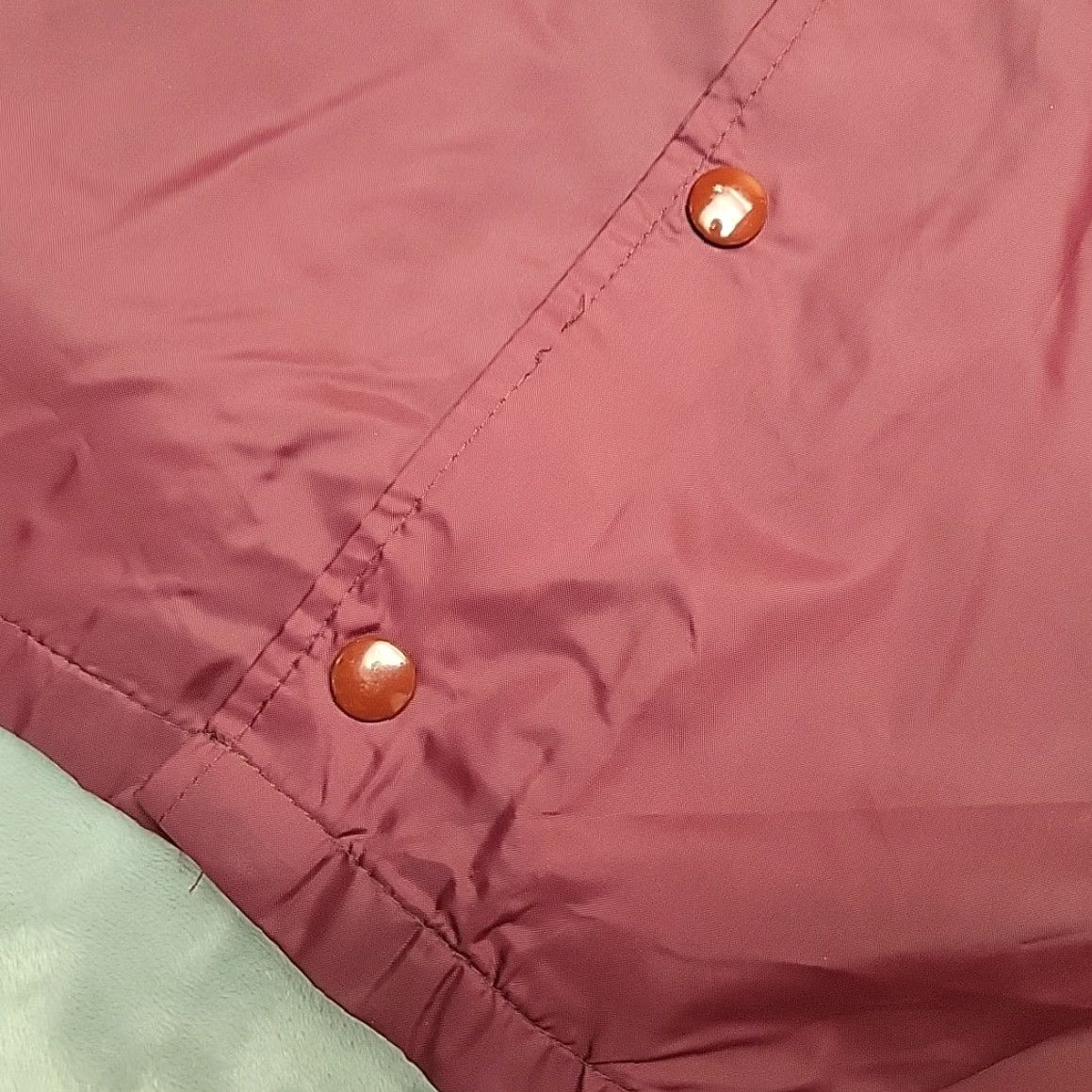Coach VINTAGE Coach Jacket Men Medium Maroon Diamond Bar X Guest Ranch Montana Elk USA Jacket Windbreaker Red Logo Regular Mens Size US M / EU 48-50 / 2 - 2 Thumbnail