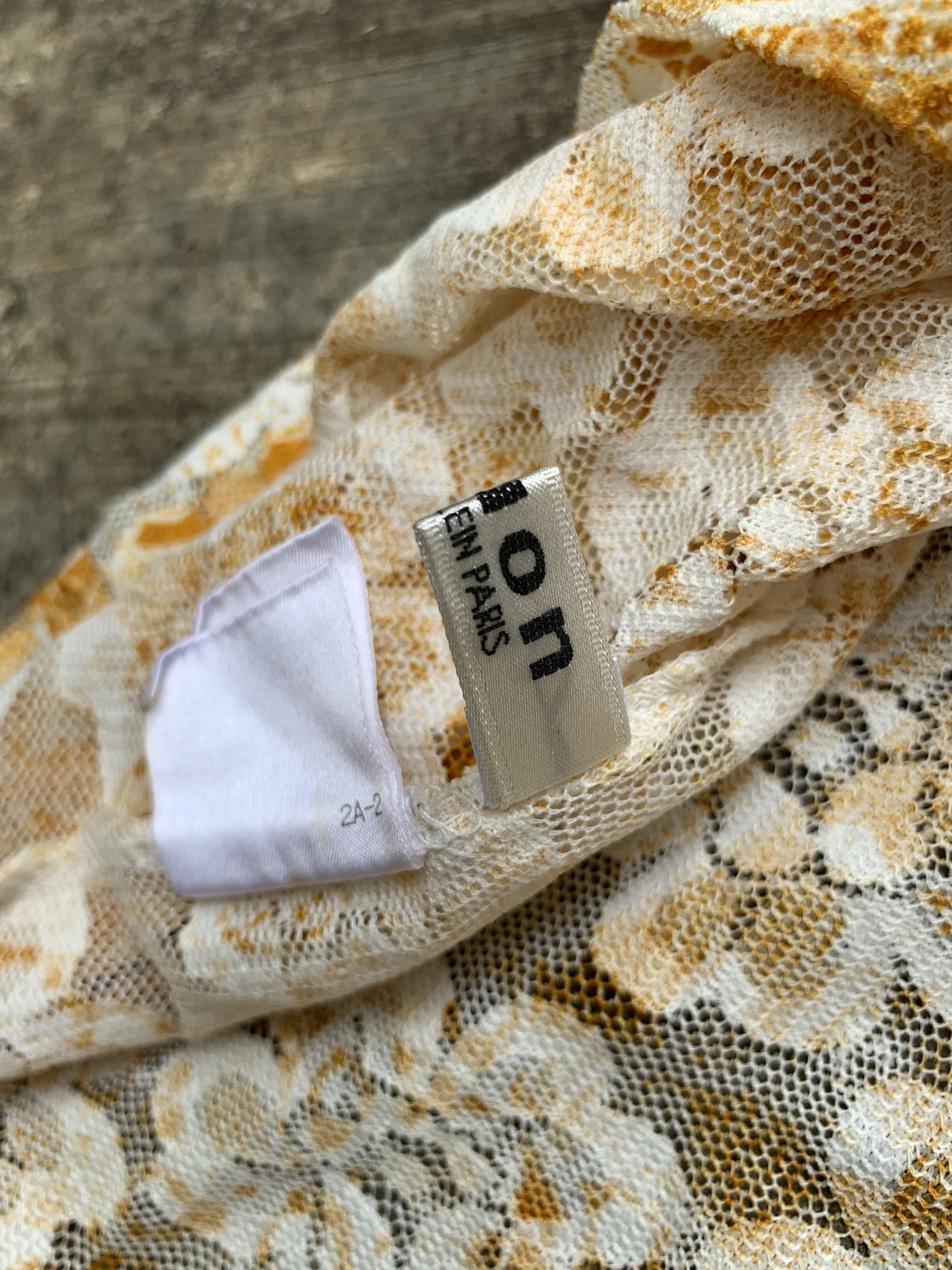 Japanese Brand y2k Ofuon Paris Floral Trim Mesh Blouse Size M / US 6-8 / IT 42-44 - 5 Thumbnail
