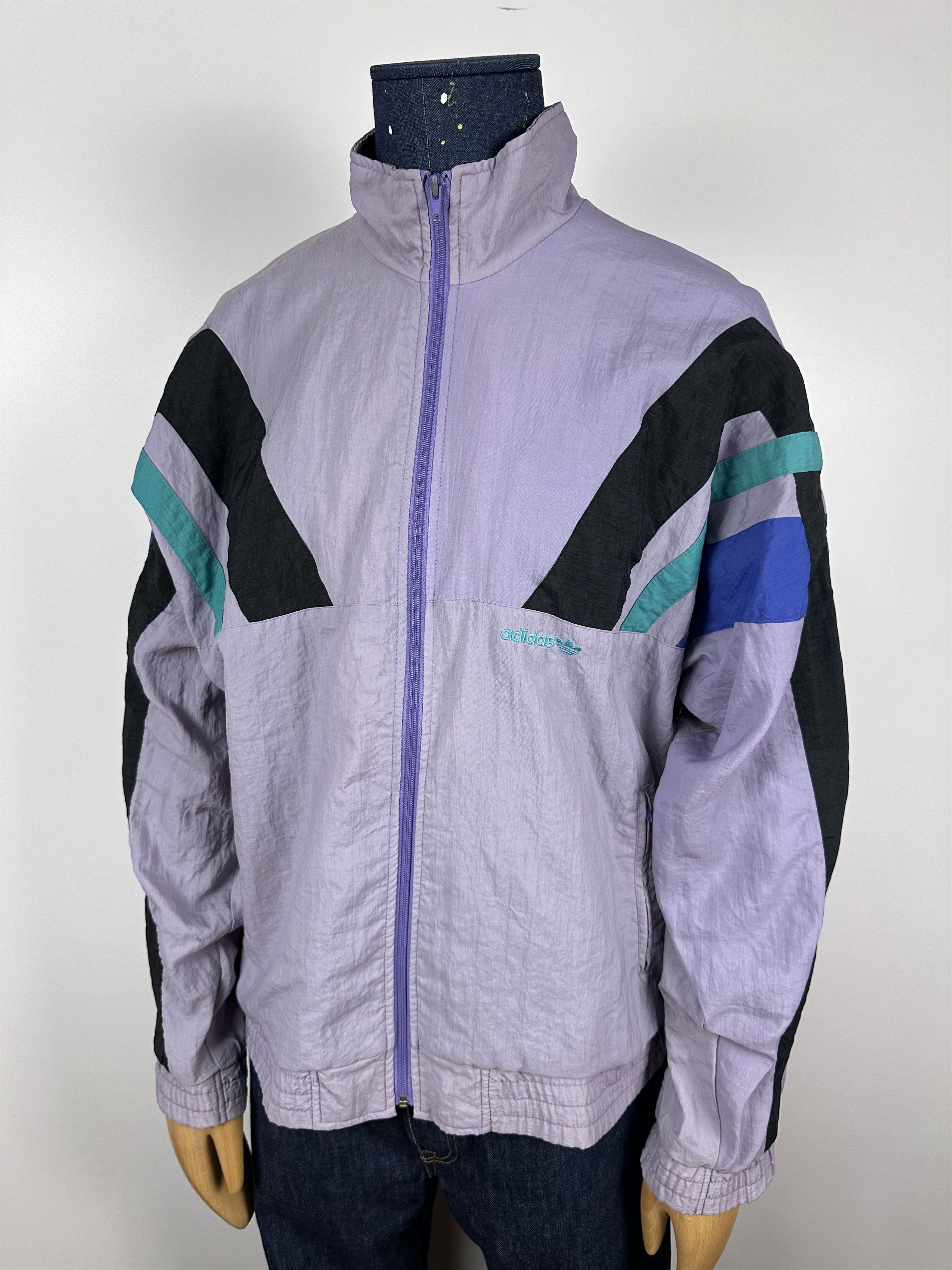 Adidas × Vintage Adidas Originals Vintage 90s Purple Nylon Track Top Jacket Size US M / EU 48-50 / 2 - 1 Thumbnail
